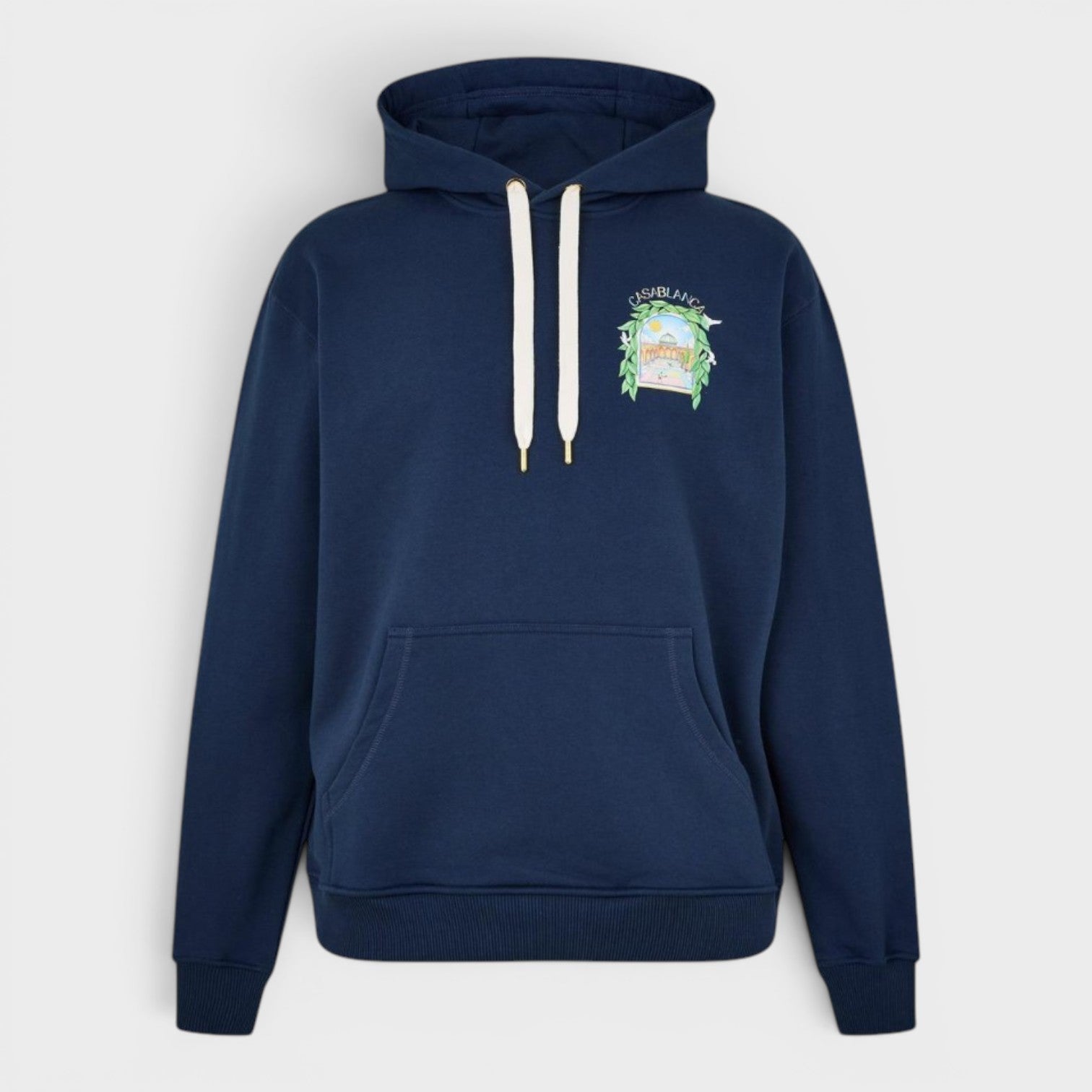 L'Arch De Tennis Printed Hoodie Navy