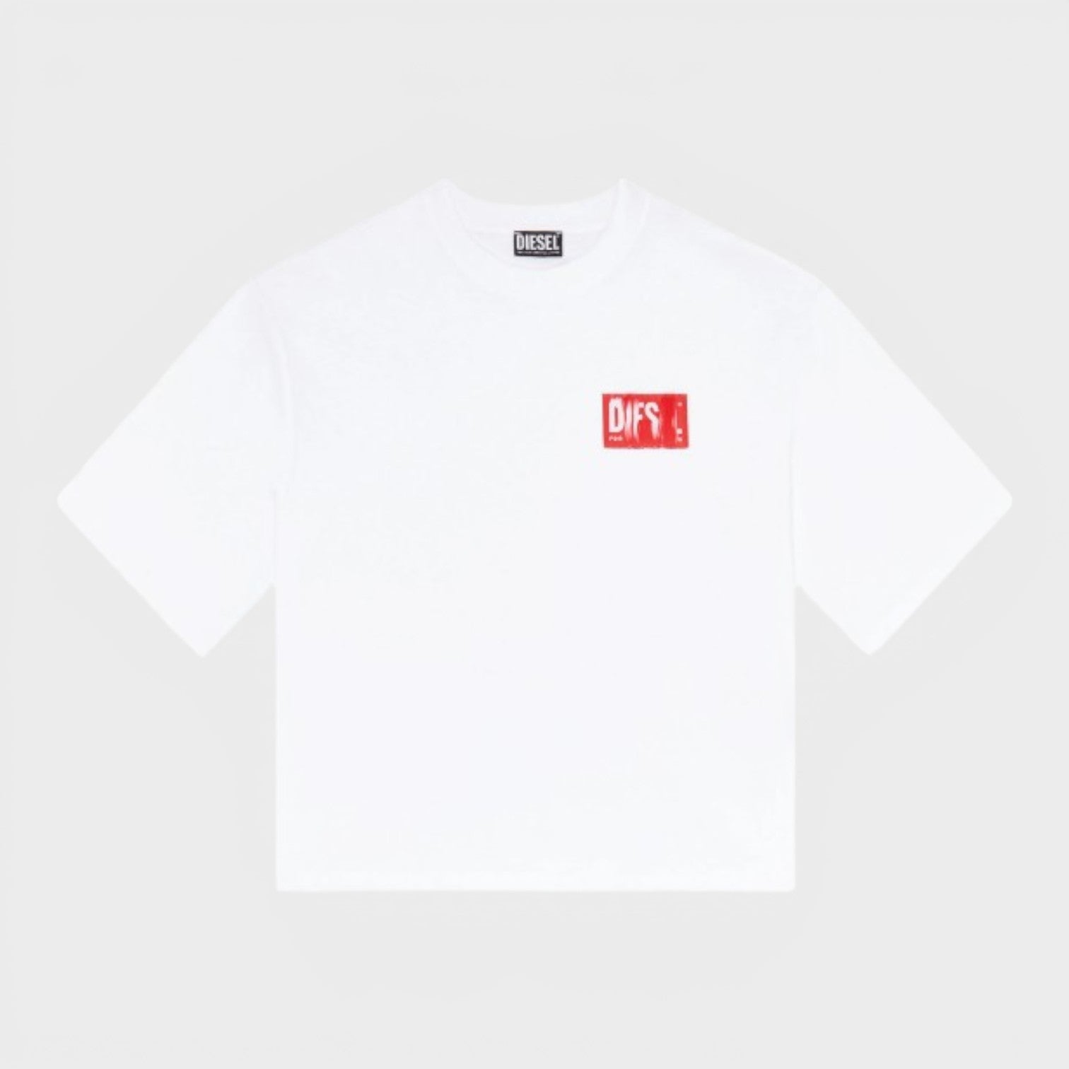 T-Rowylabel T-Shirt White Red