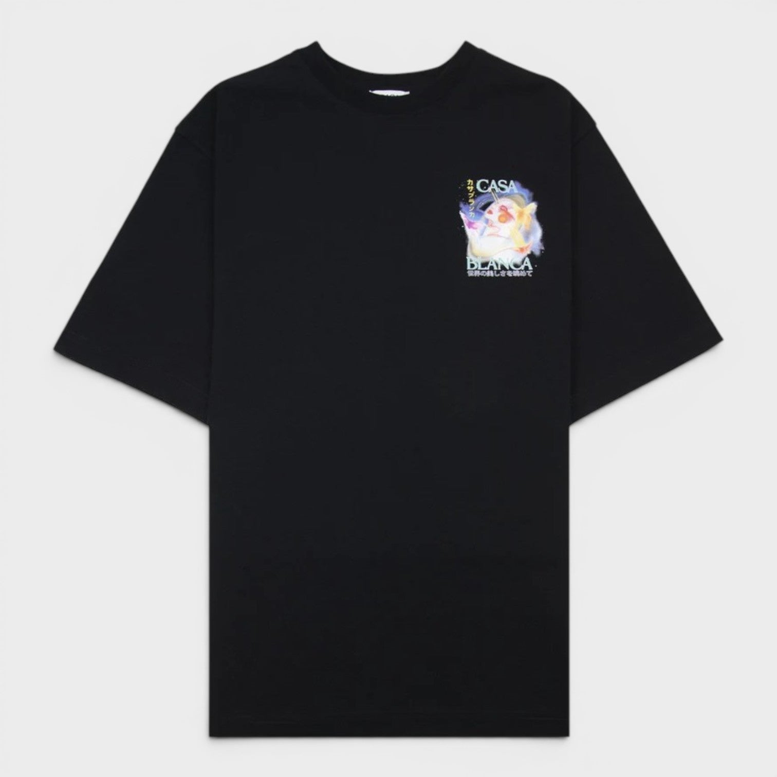 Galactic Connection Printed T-Shirt Black