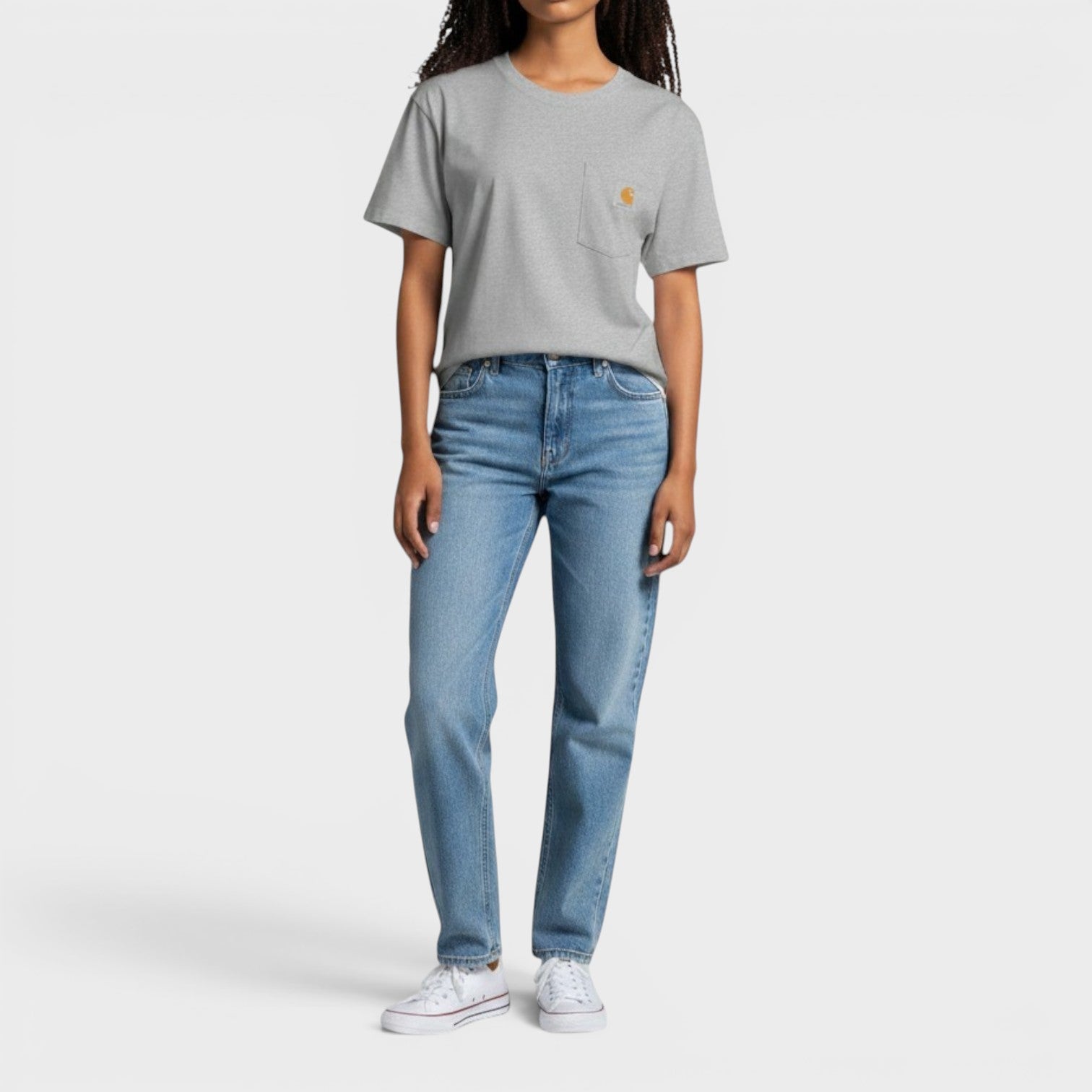 Iconic Logo Pocket T-Shirt Grey