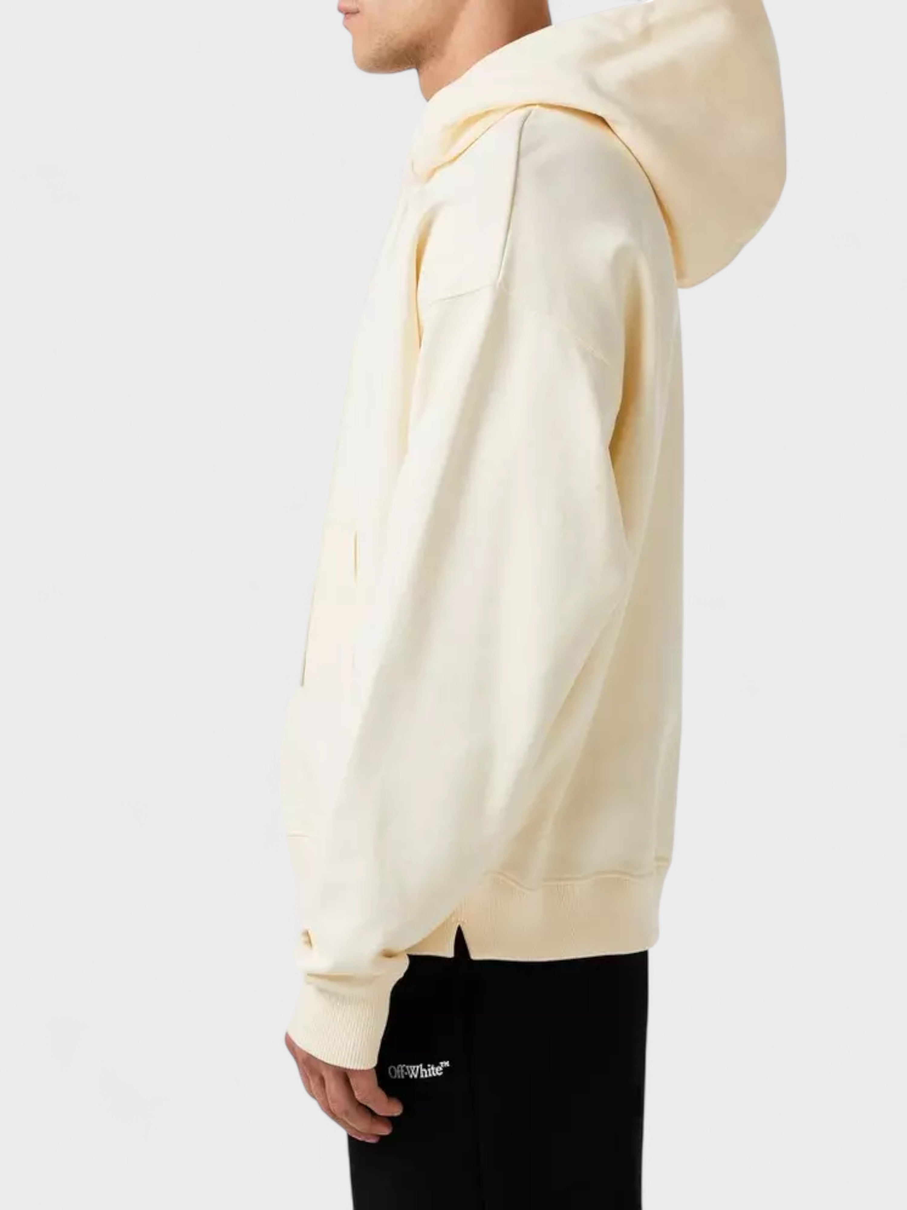Off-White Script Logo Opp Over Skate Hoodie Ivory
