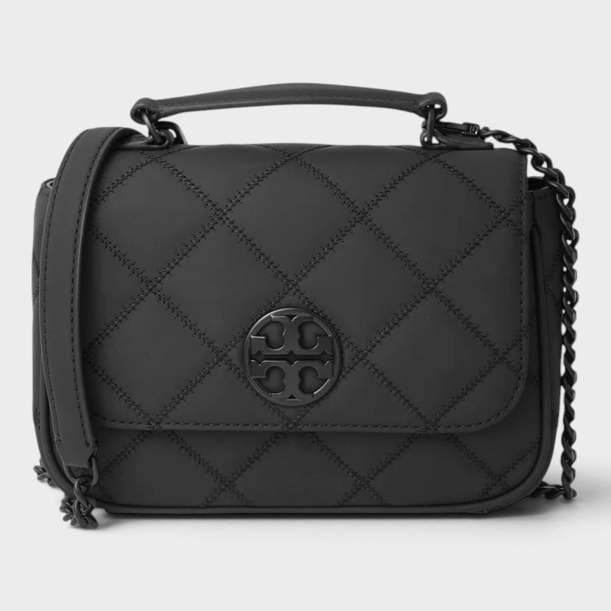 Willa Matte Mini Top Handle Bag Black