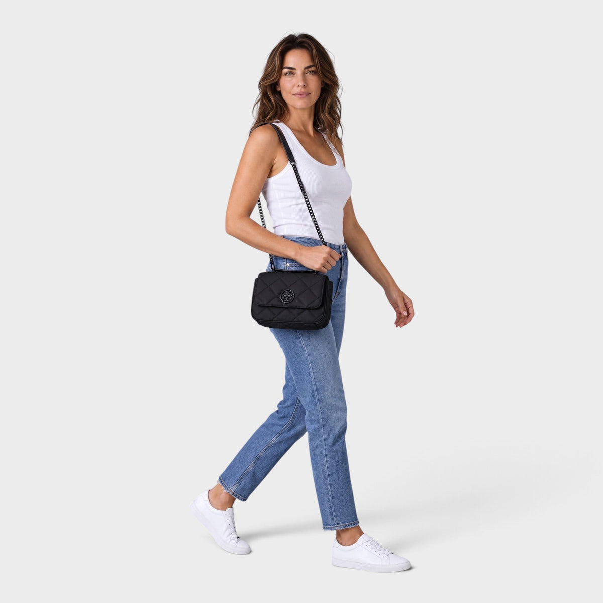 Willa Matte Mini Top Handle Bag Black