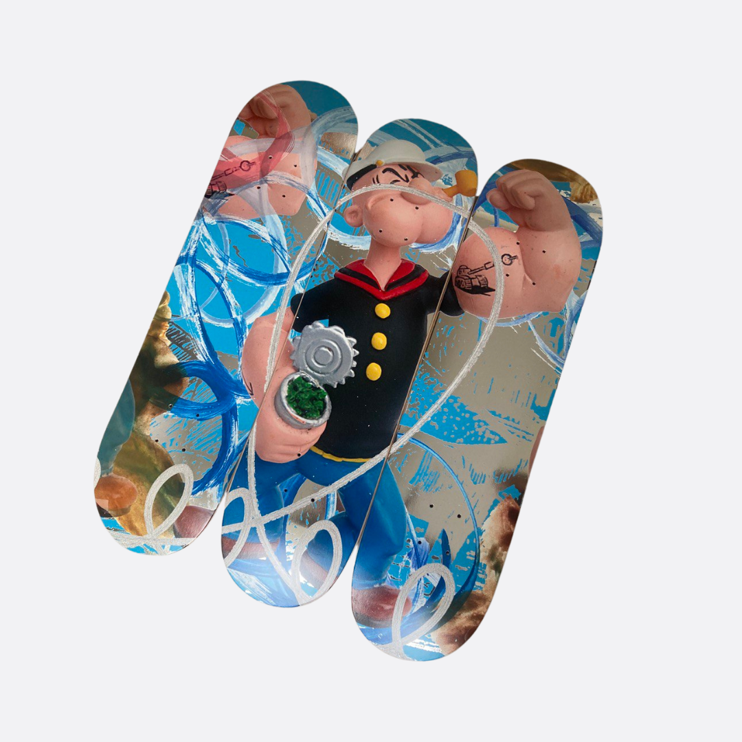 Jeff Koons Popeye x The Skateroom Set Of 3