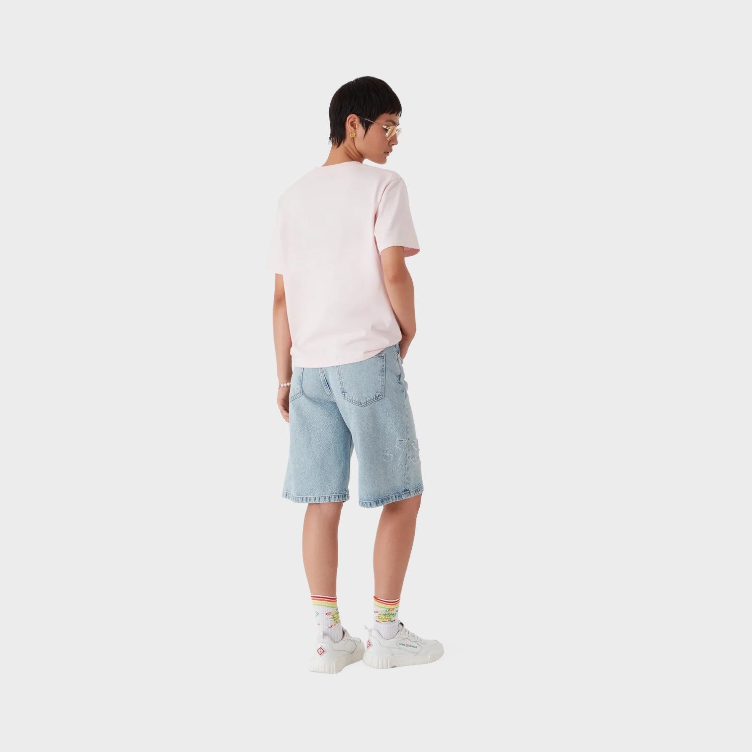 Manga Tennis Ball Printed T-Shirt Pale Pink
