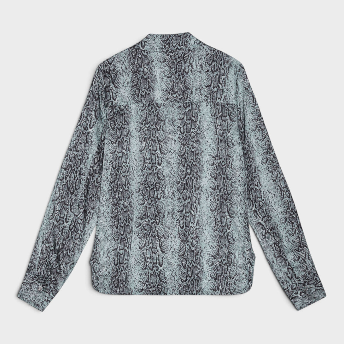 Snake Printed Shirt Blue