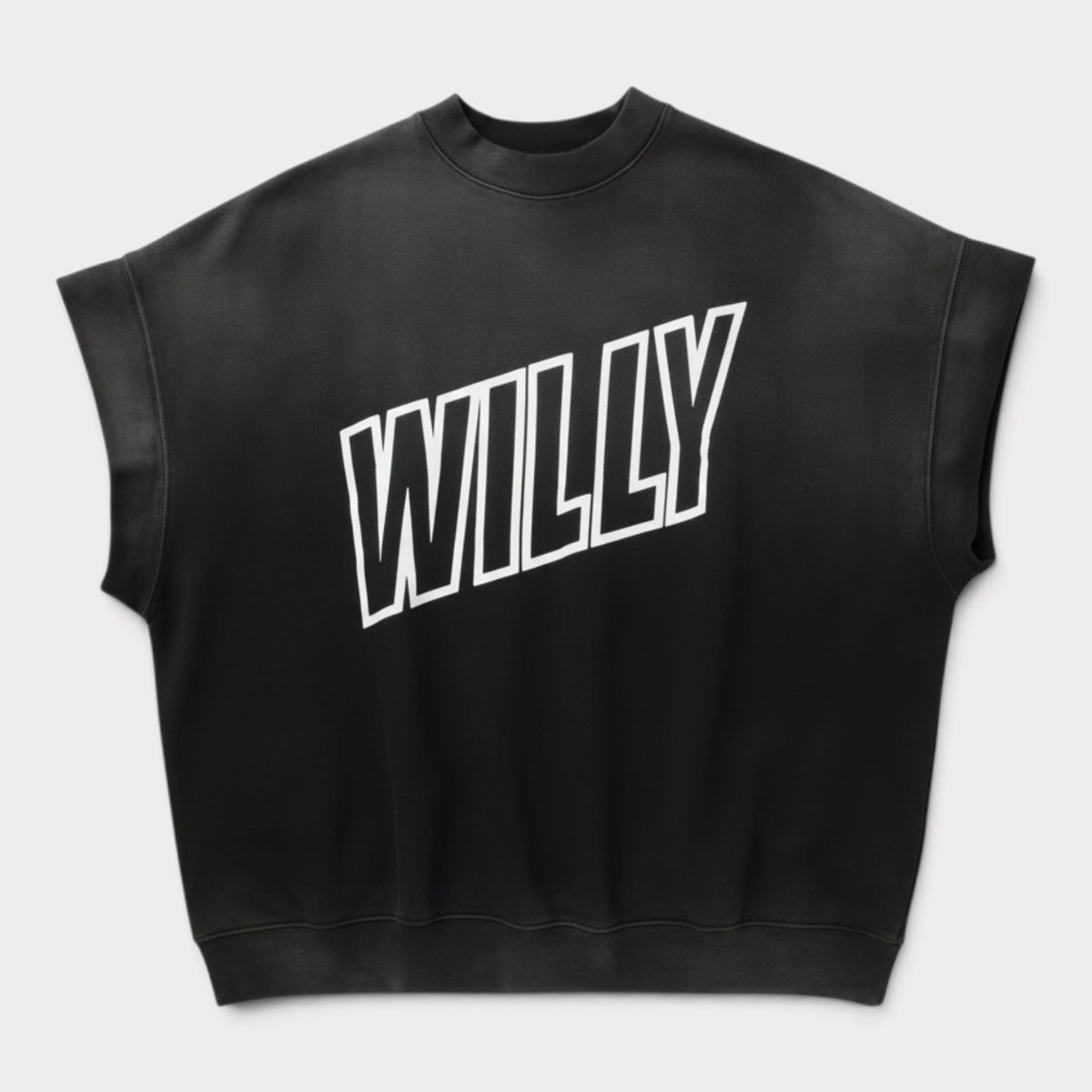 Logo Muscle Tee Black White