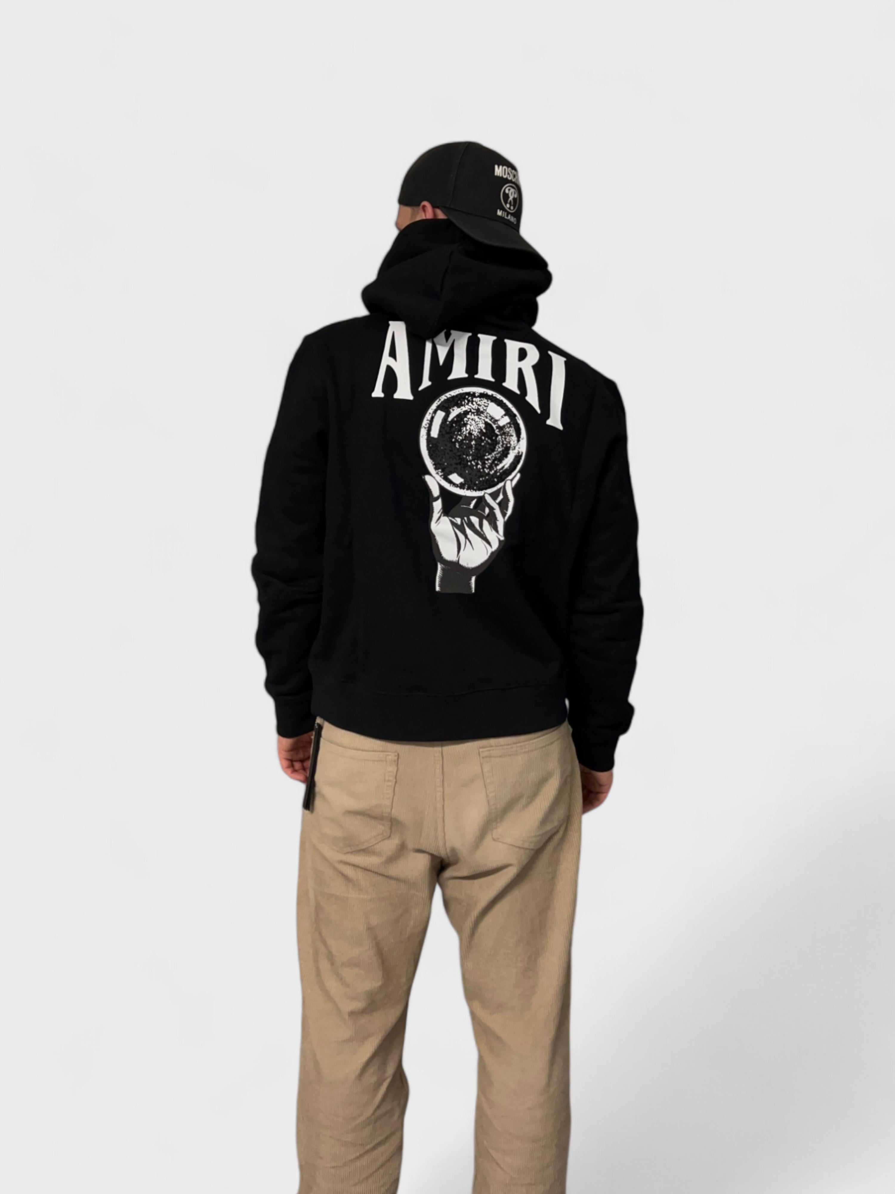 Amiri Crystal Ball Hoodie Black