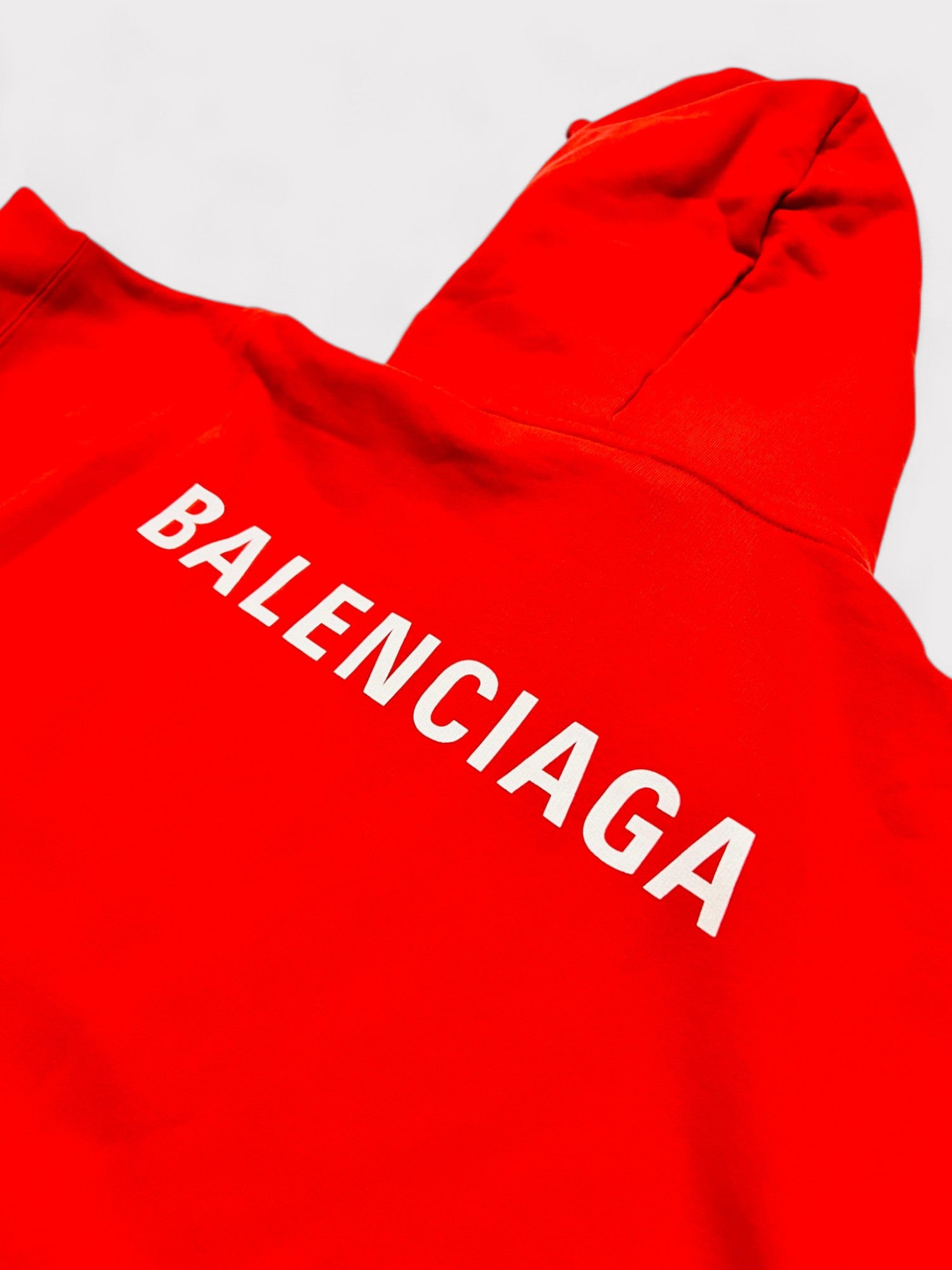 Balenciaga Classic Logo Red Hoodie