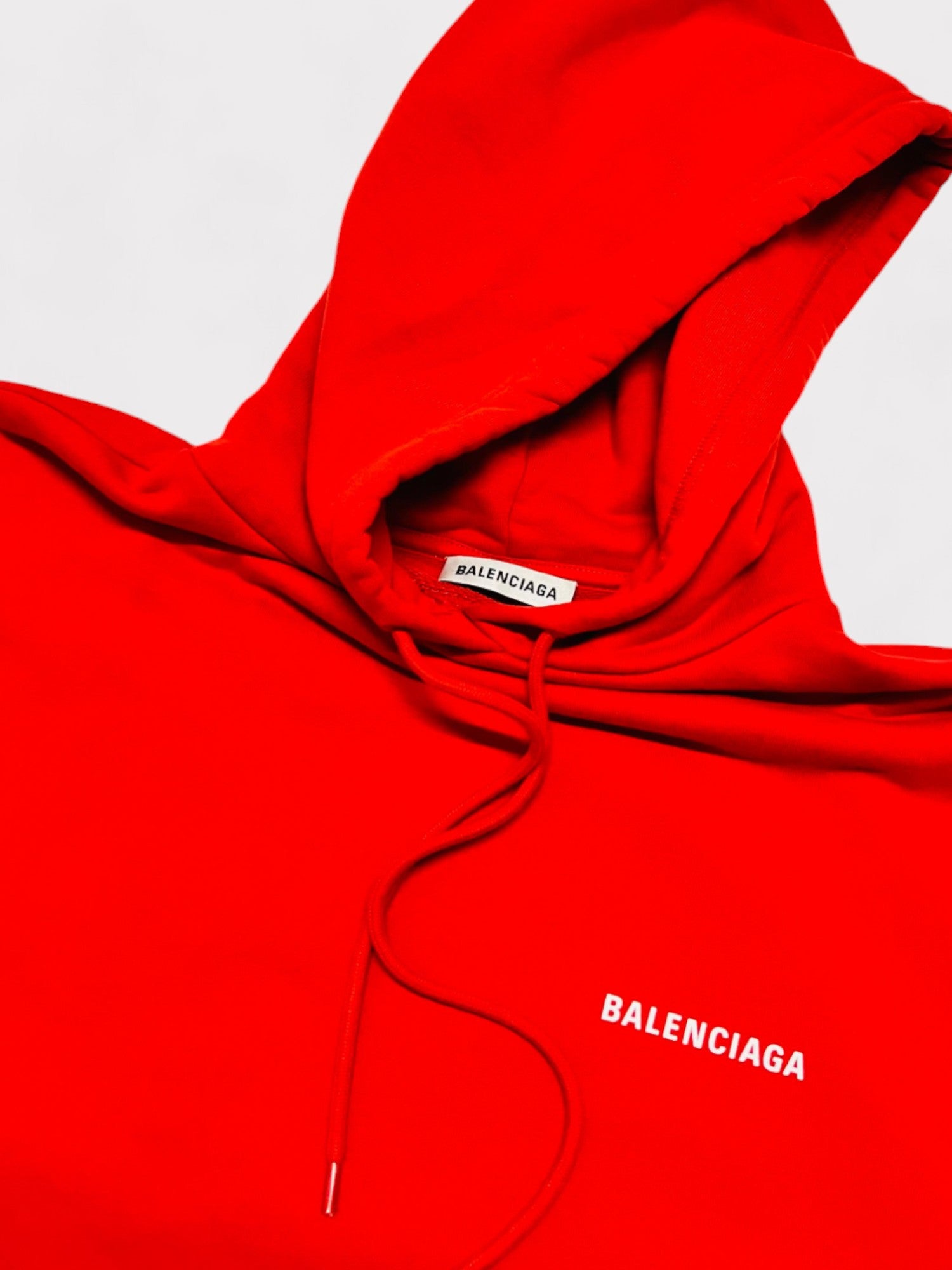 Balenciaga Classic Logo Red Hoodie