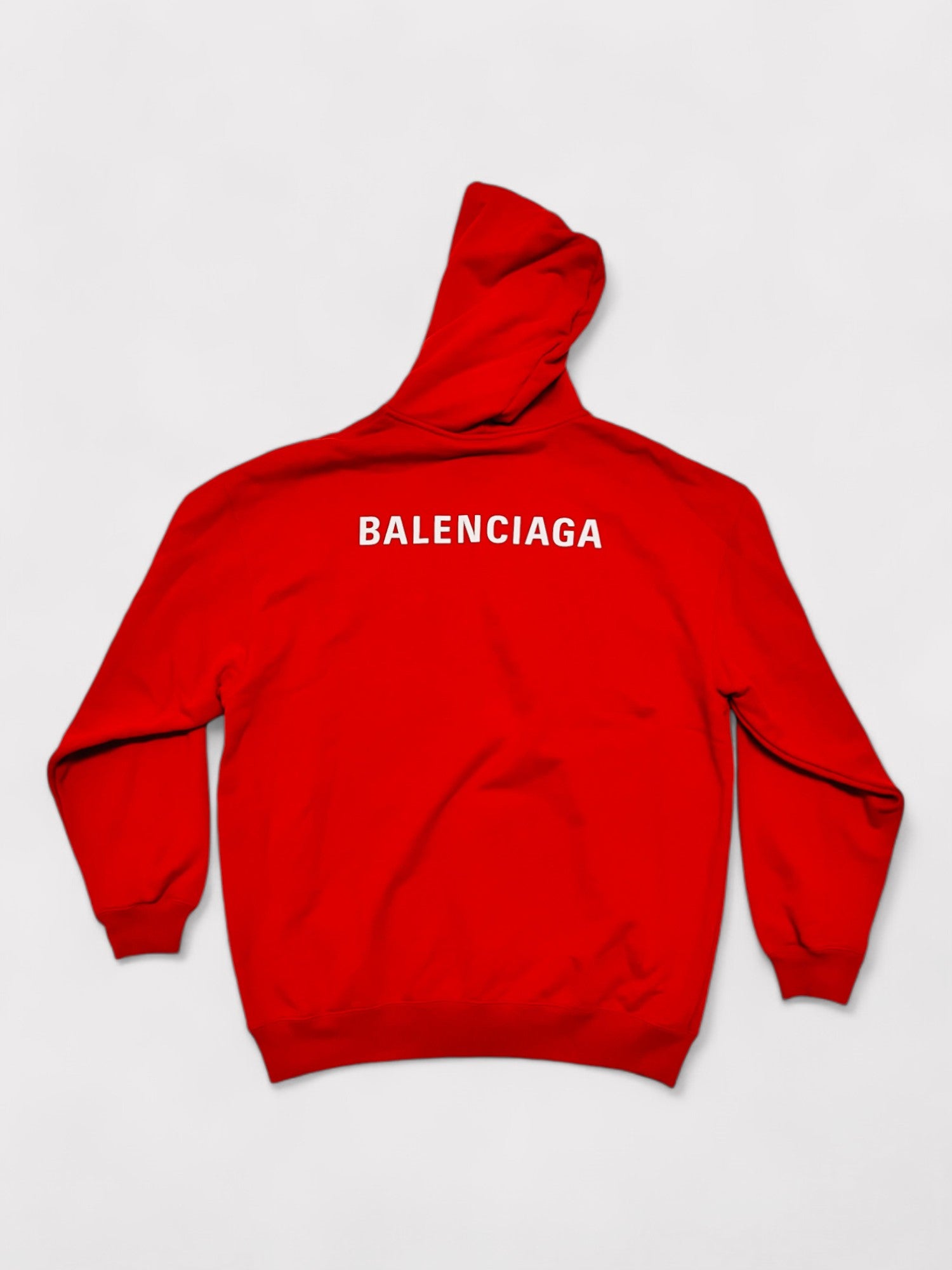 Balenciaga Classic Logo Red Hoodie