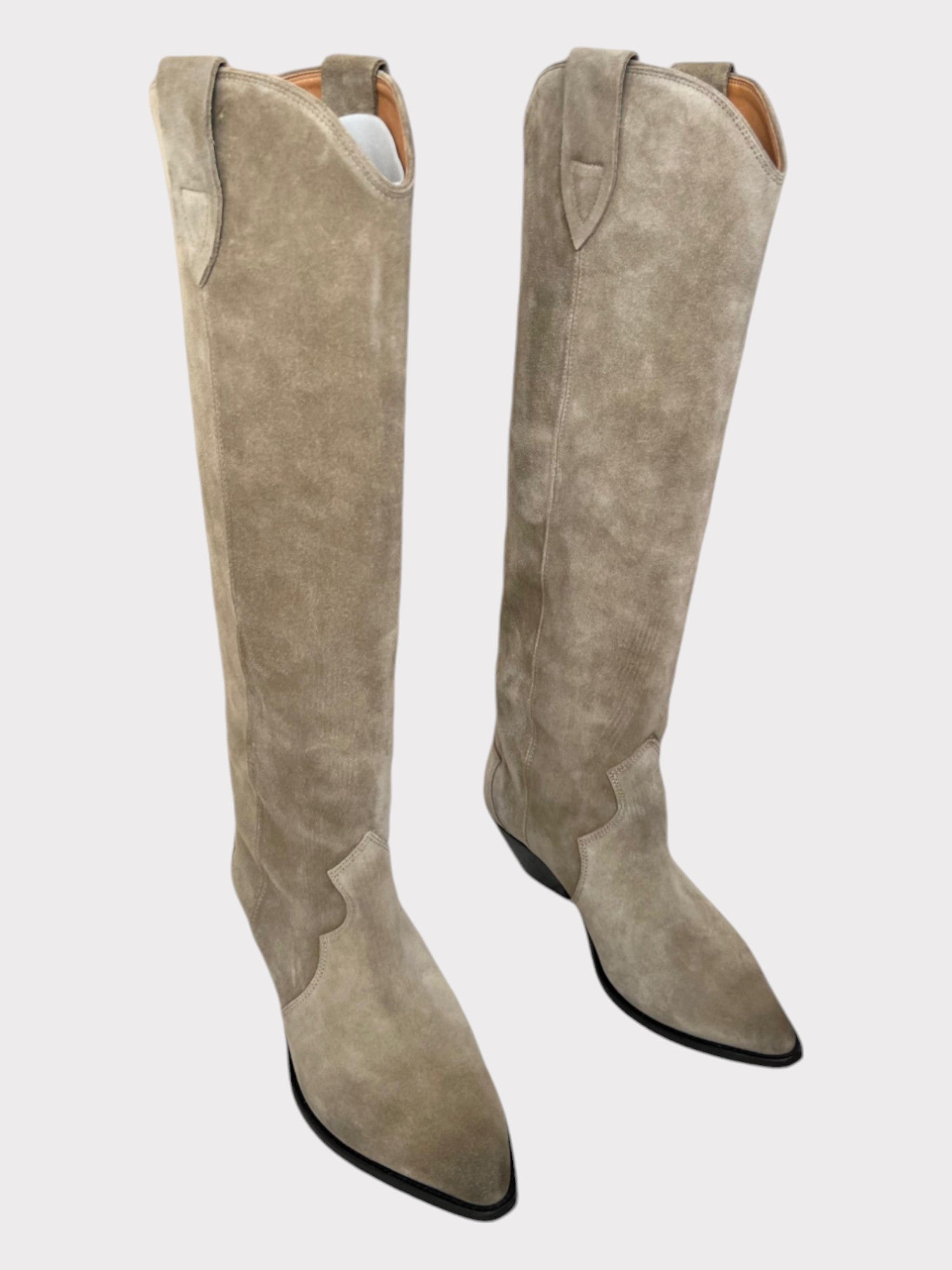 ISABEL MARANT Denvee Suede Boots Taupe