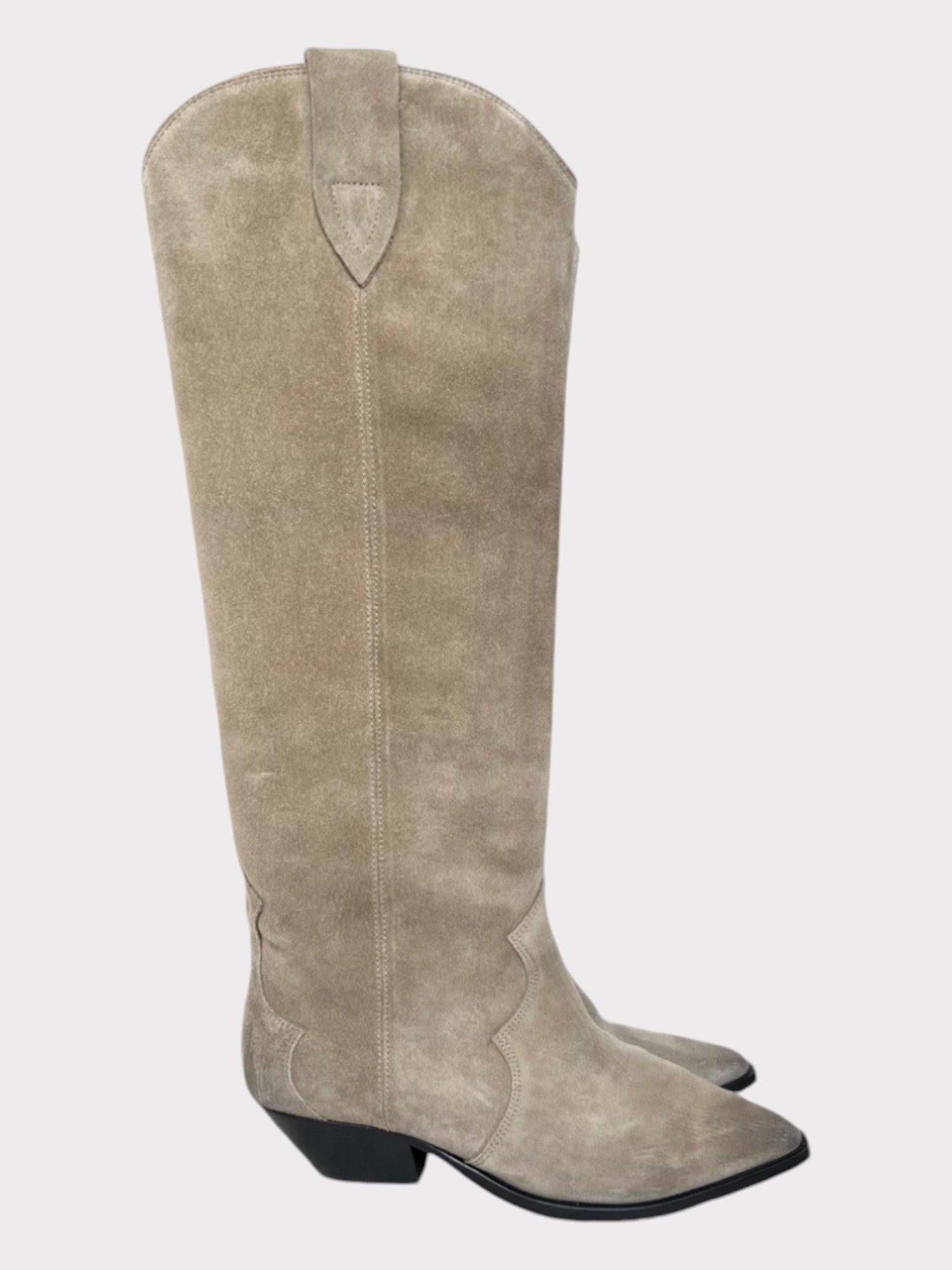 ISABEL MARANT Denvee Suede Boots Taupe