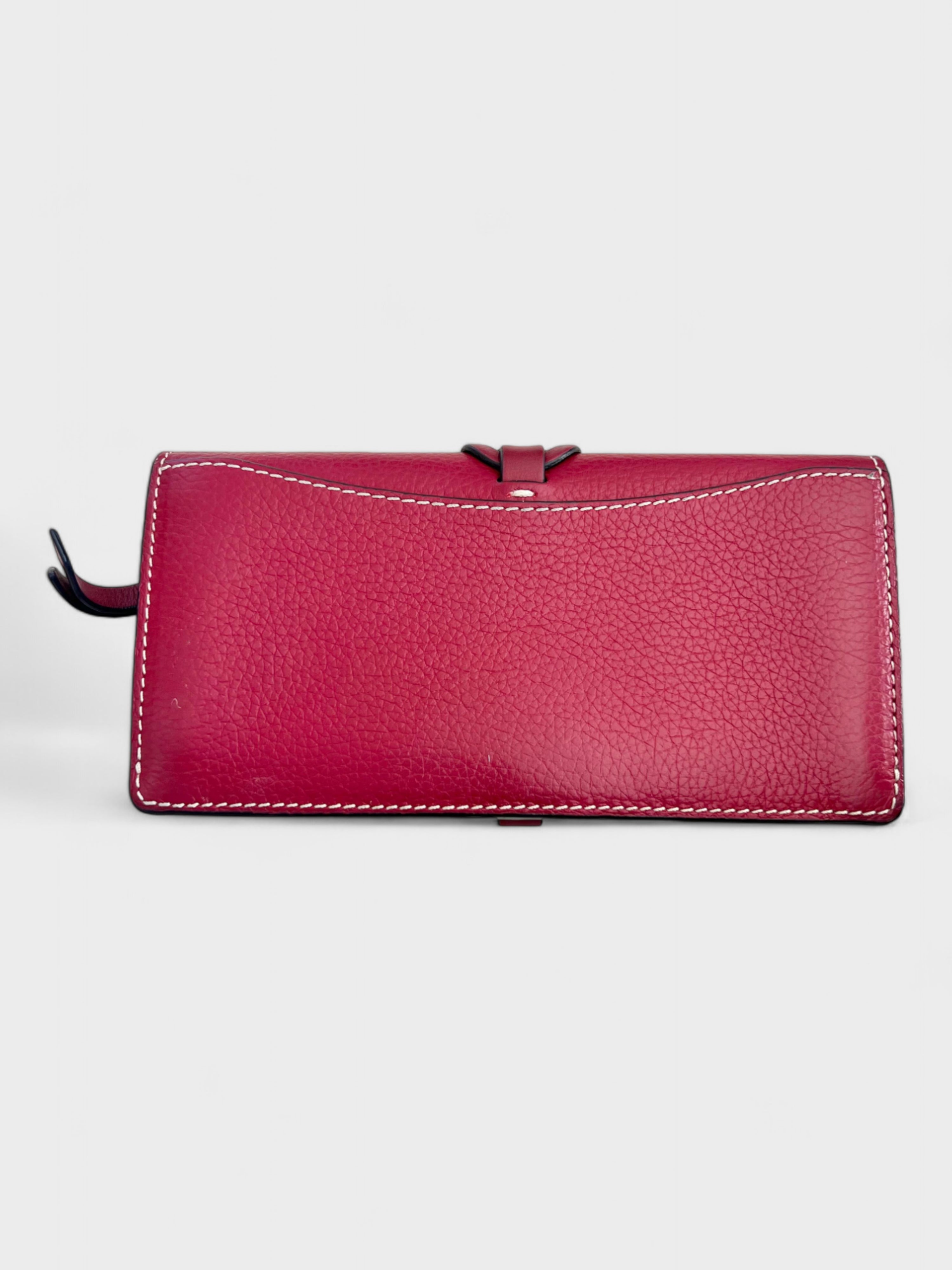 Chloé Darryl Long Wallet in Red