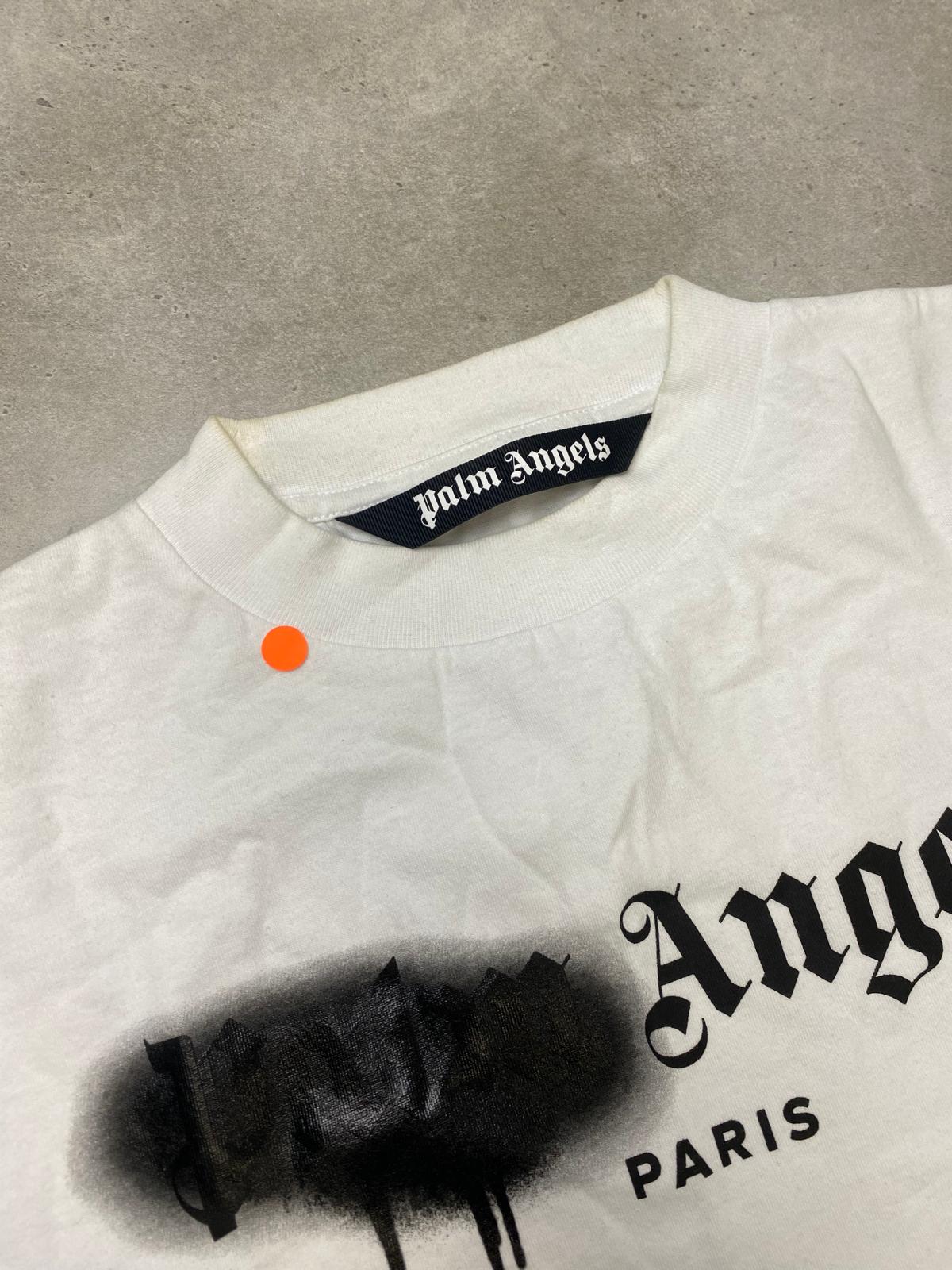 Palm Angels Paris Sprayed T Shirt White M