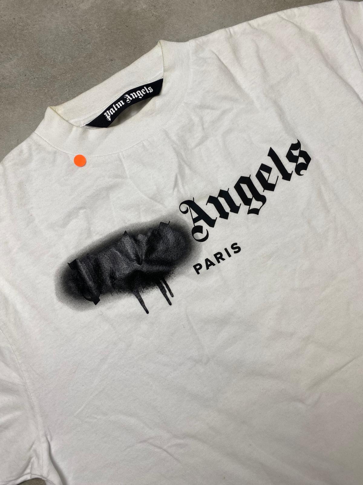 Palm Angels Paris Sprayed T Shirt White M