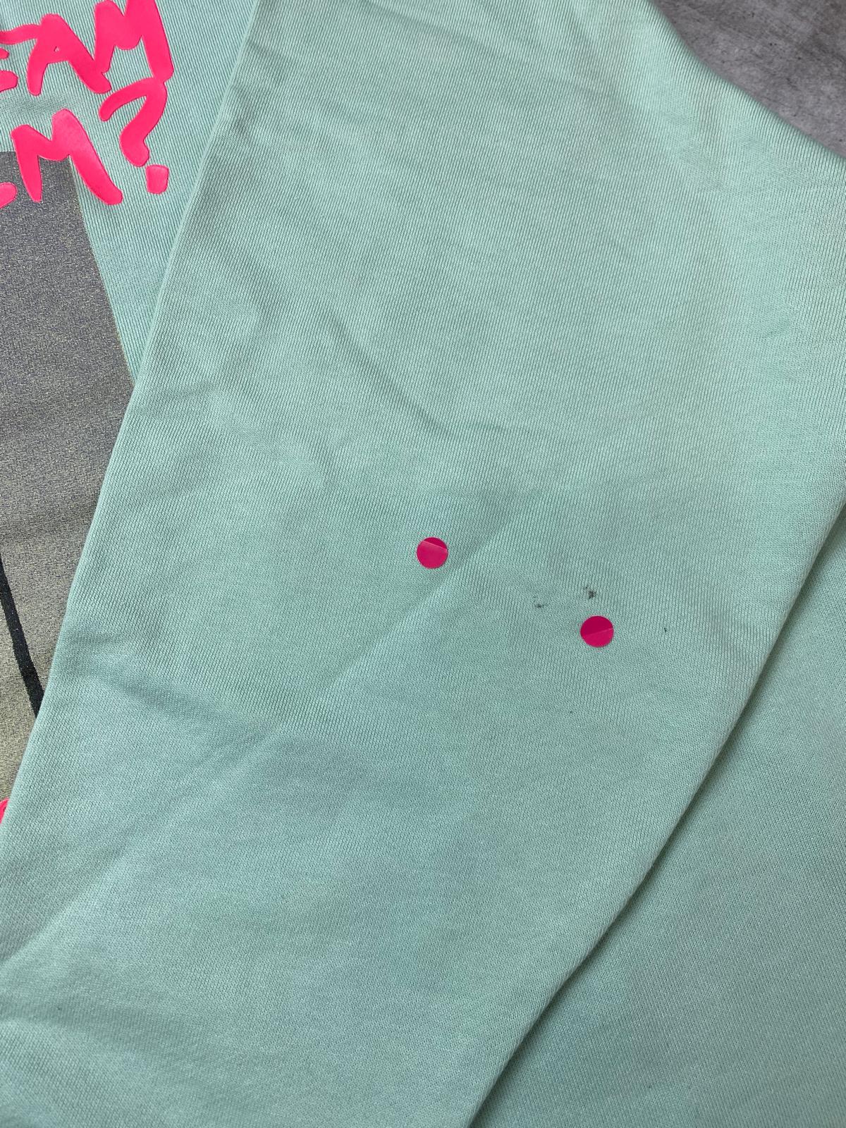 Palm Angels Palm Dream Crewneck Mint Fuchsia L