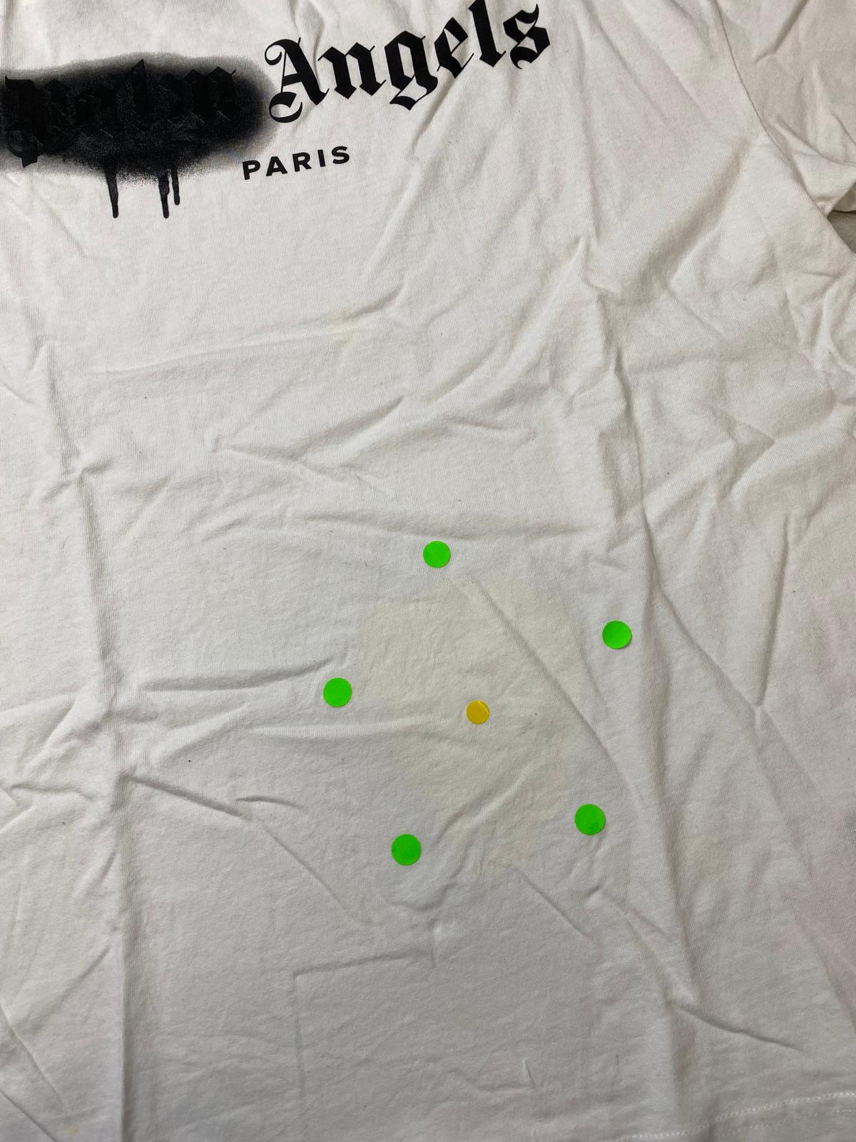 Palm Angels Paris Sprayed T Shirt White M