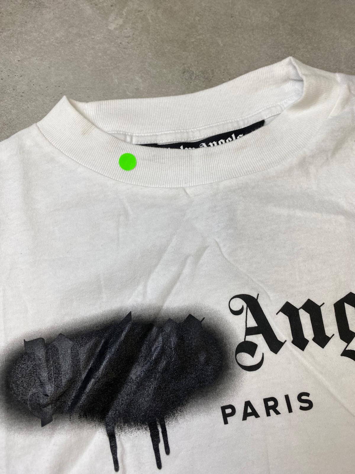 Palm Angels Paris Sprayed T Shirt White XXL