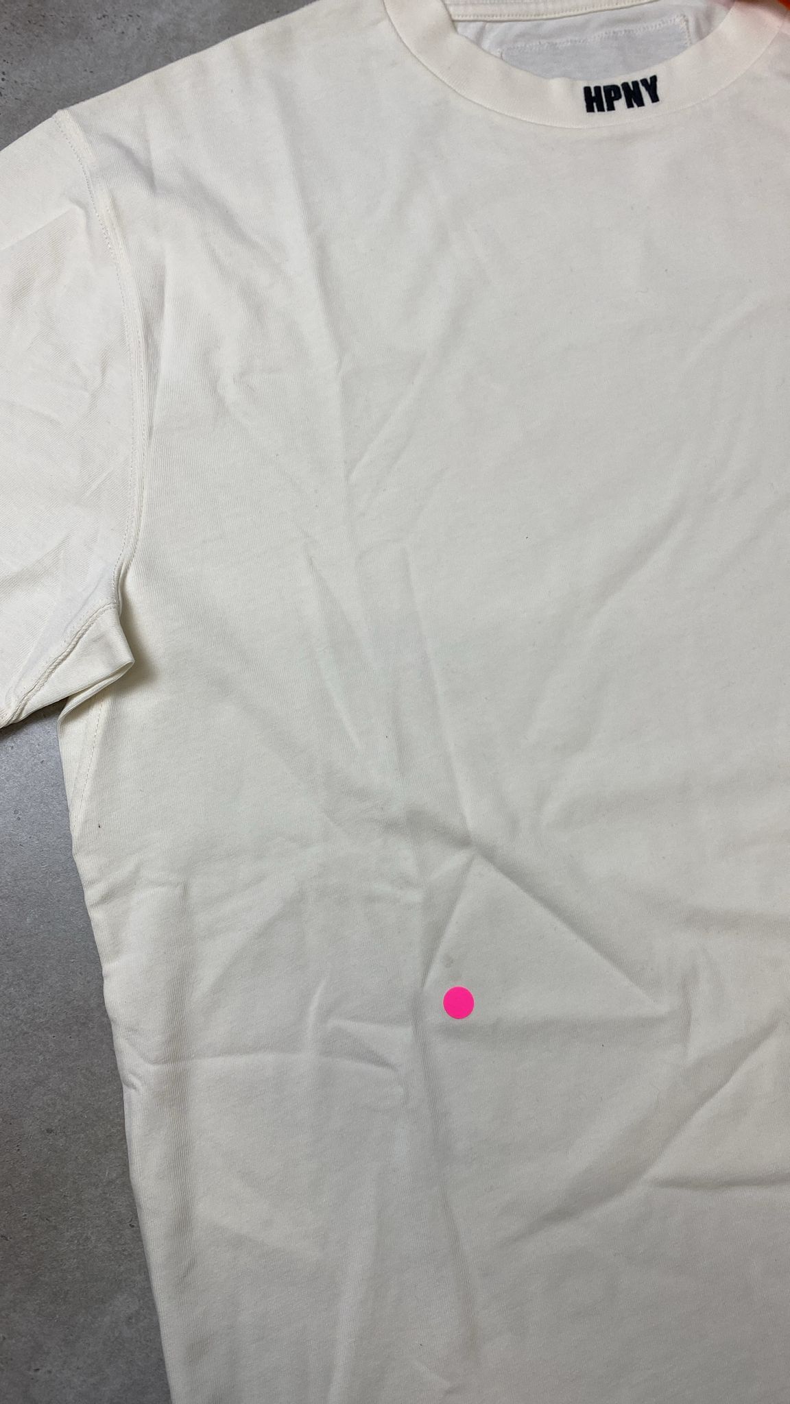 Heron Preston HPNY Embroidered Neck T Shirt White XL