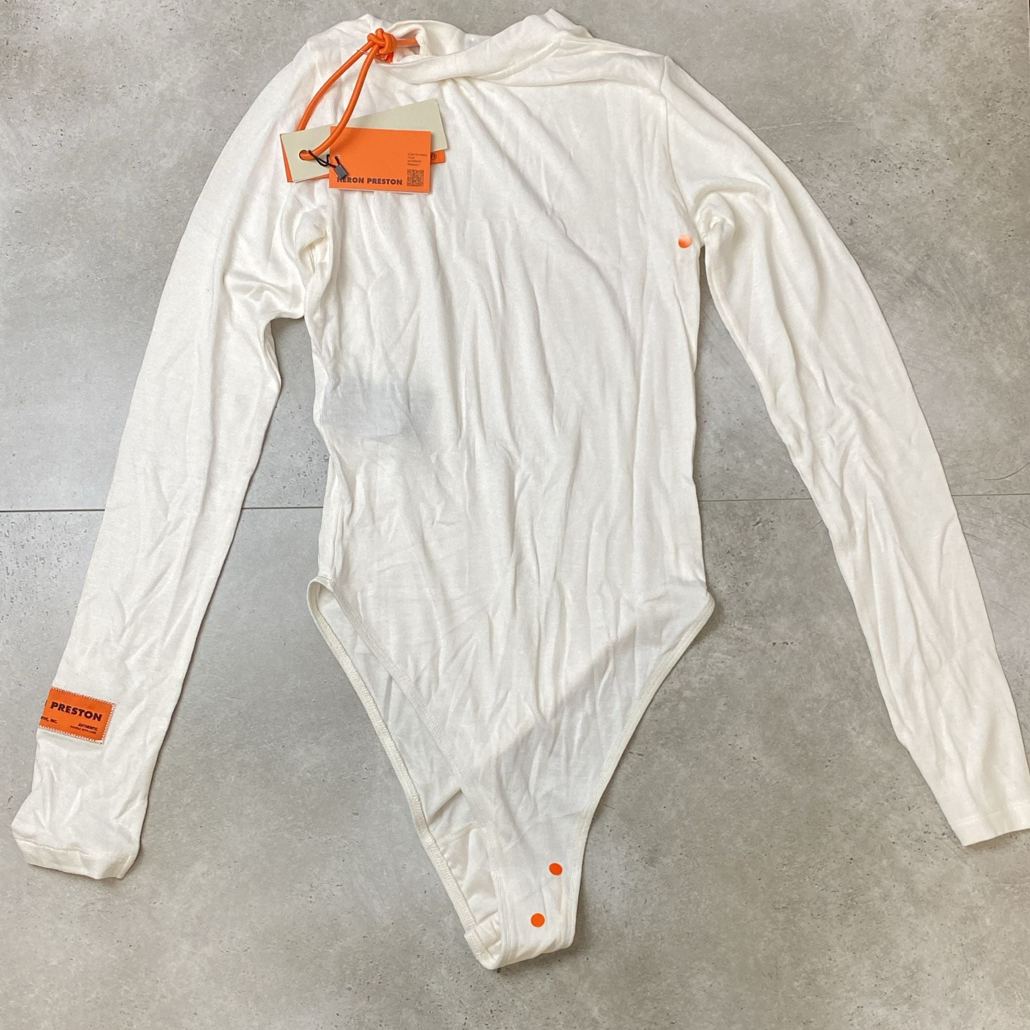 Heron Preston Long Sleeve Bodysuit White L