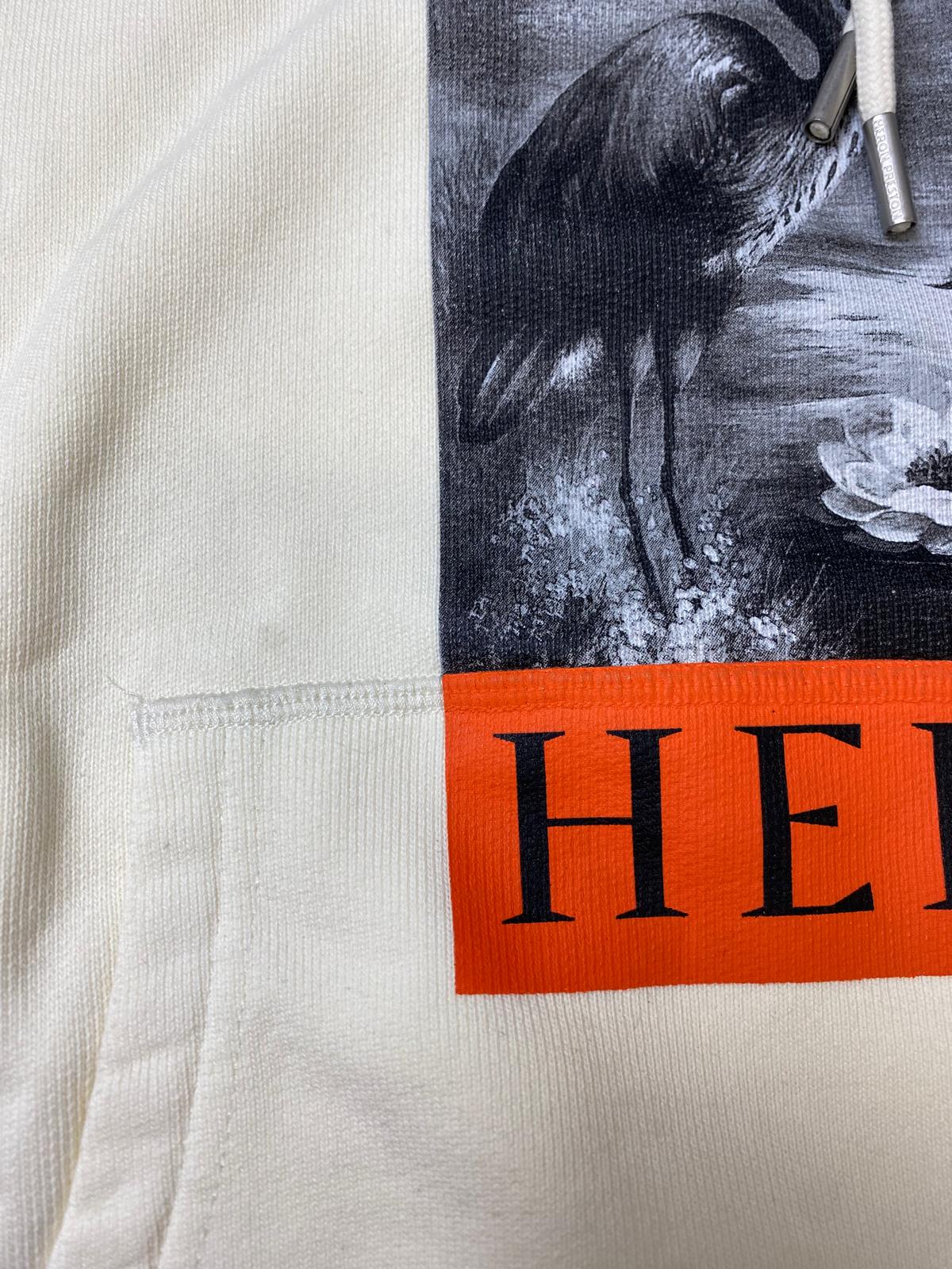 Heron Preston Print Hoodie White XS