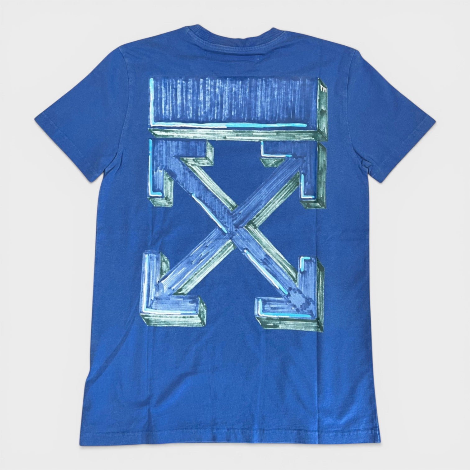 Faded Arrow Vintage Casual Tee Blue
