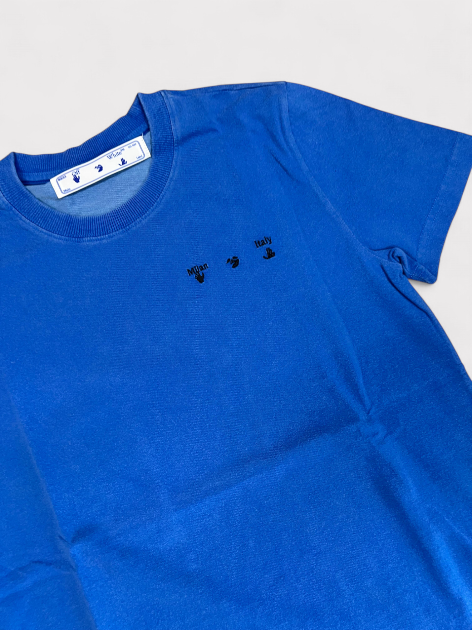Off-White Arrow Vintage Casual Tee Blue
