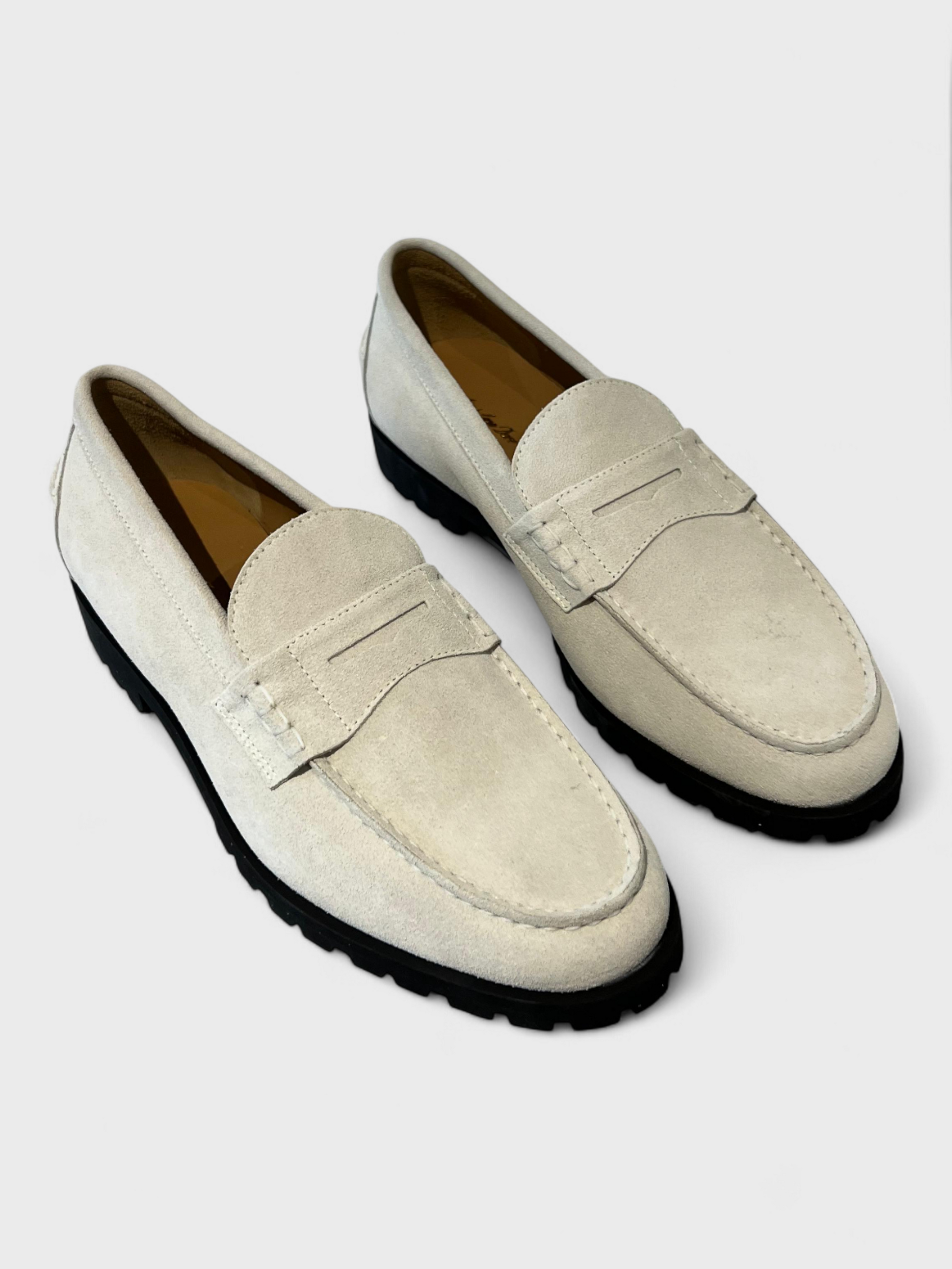 Aimé Leon Dore Country Suede Loafer Bone White