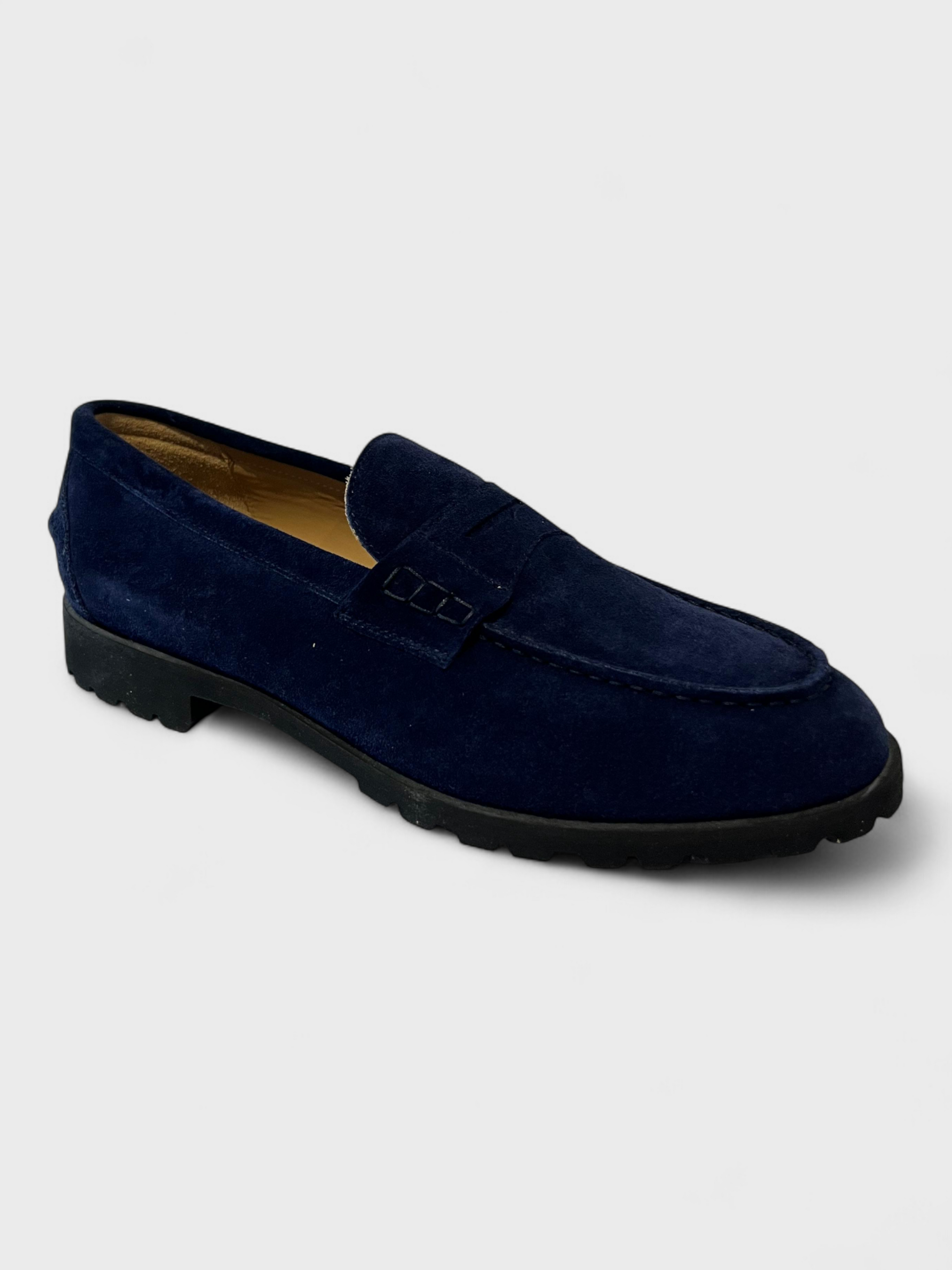 Aimé Leon Dore Suede Country Loafers Navy