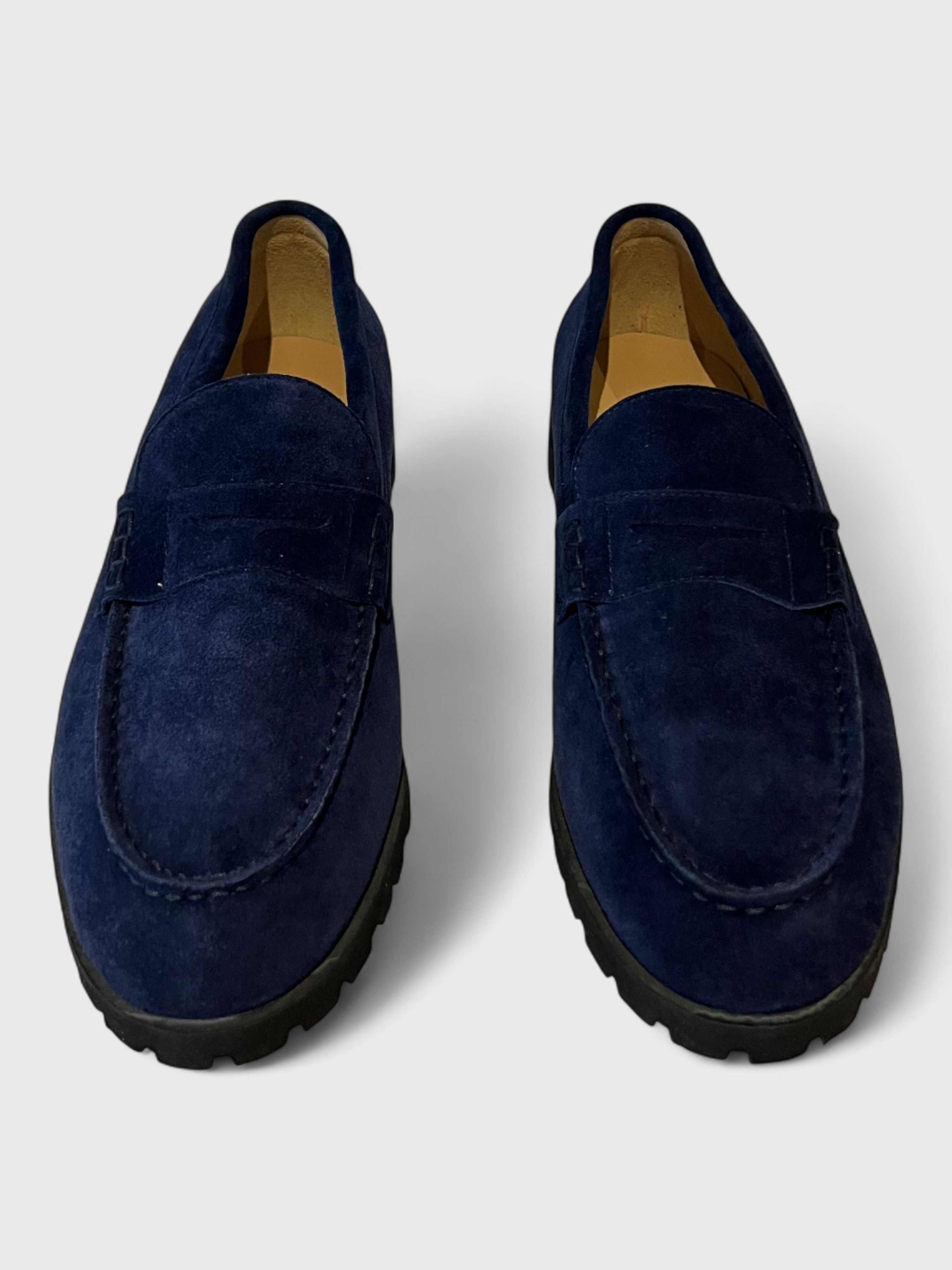 Aimé Leon Dore Suede Country Loafers Navy