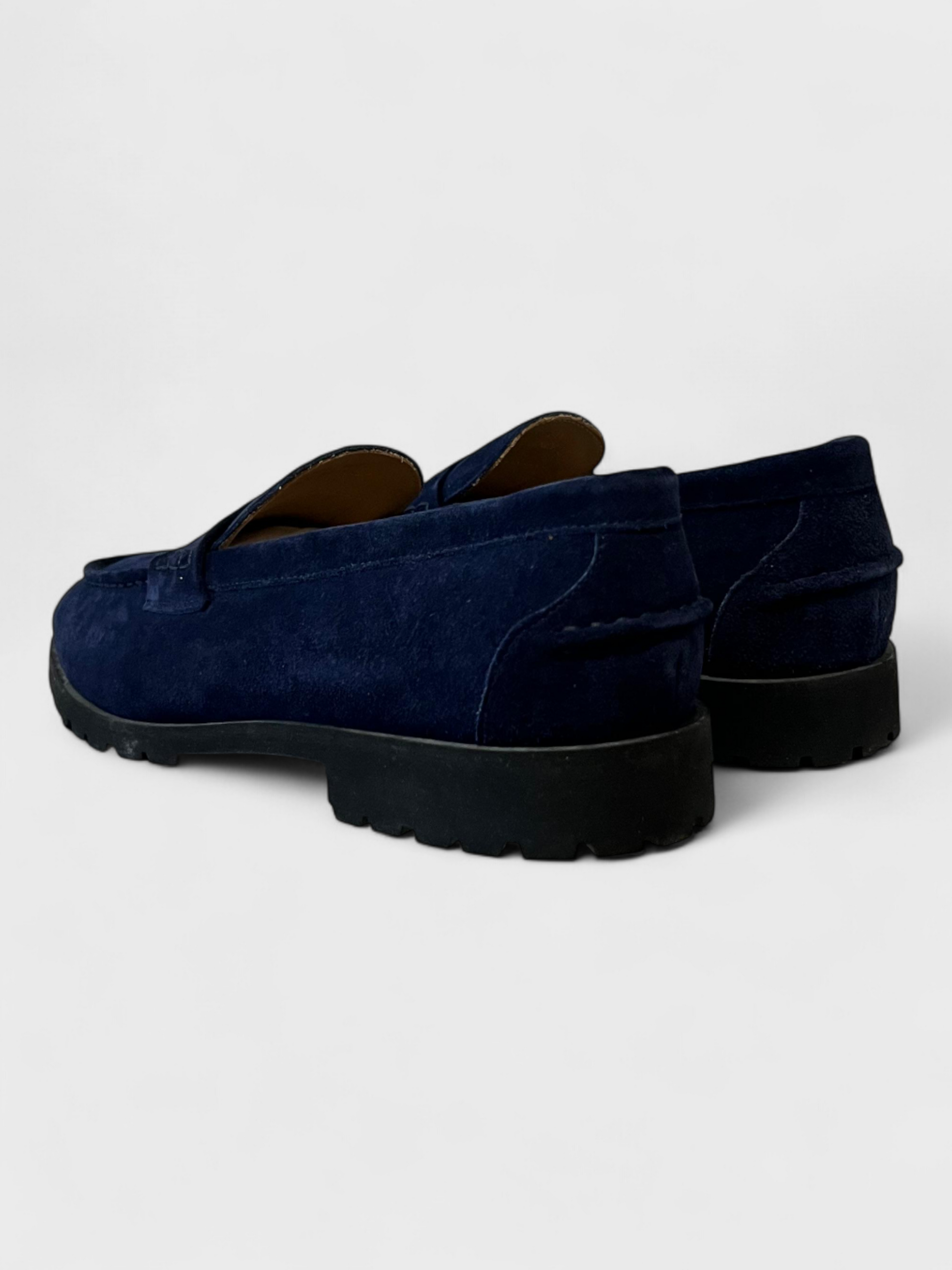 Aimé Leon Dore Suede Country Loafers Navy