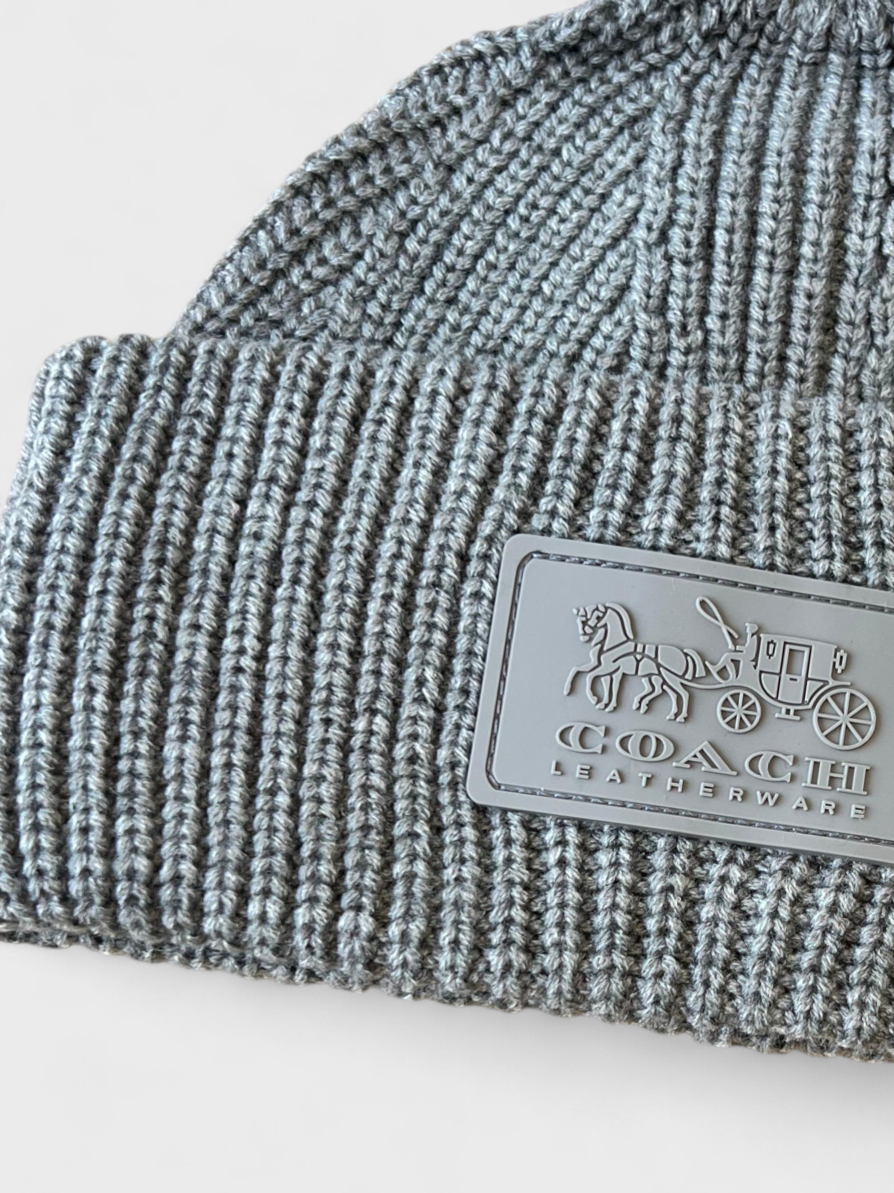 Coach Patch Beanie Dove Grey