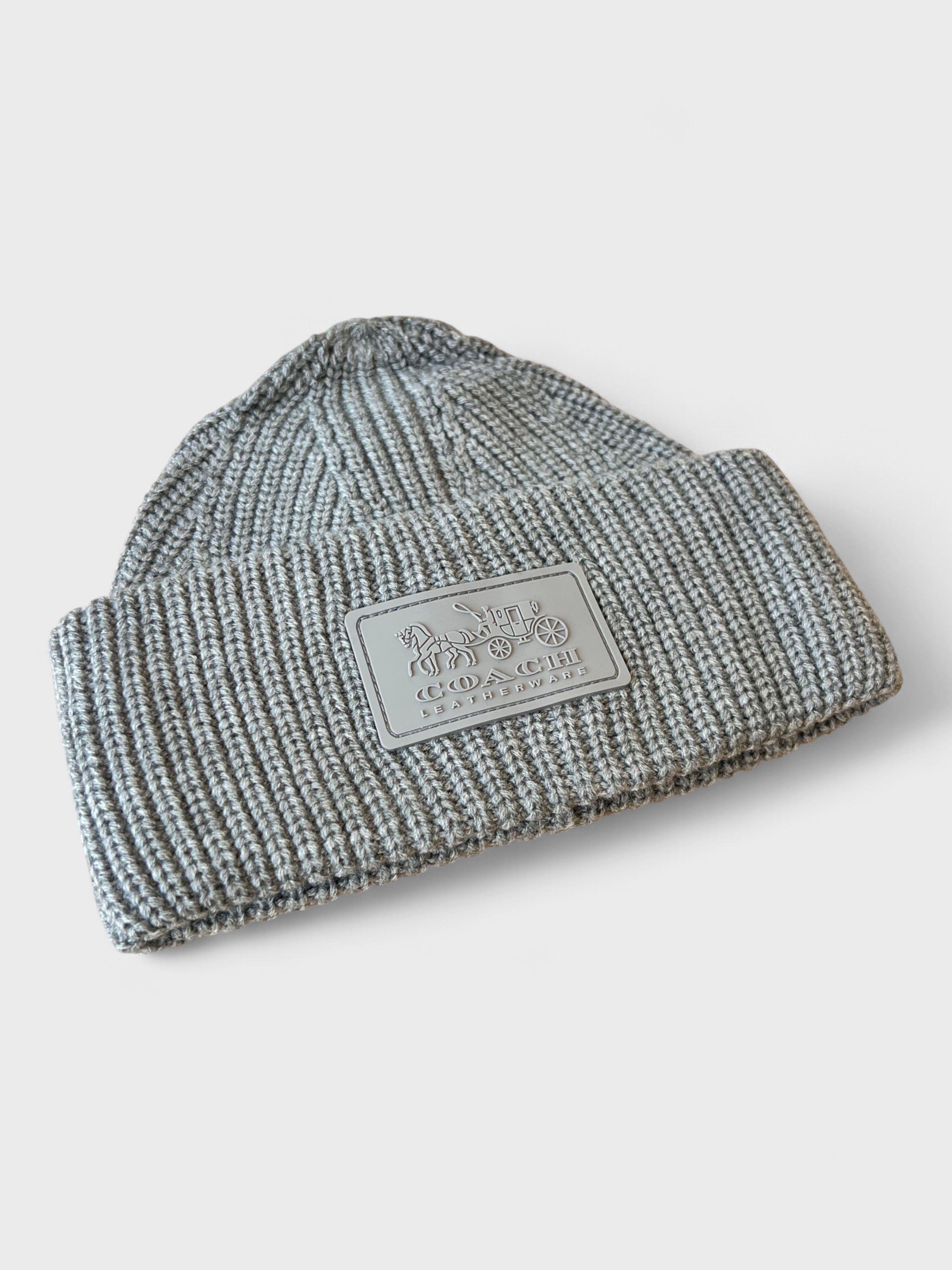 Coach Patch Beanie Dove Grey