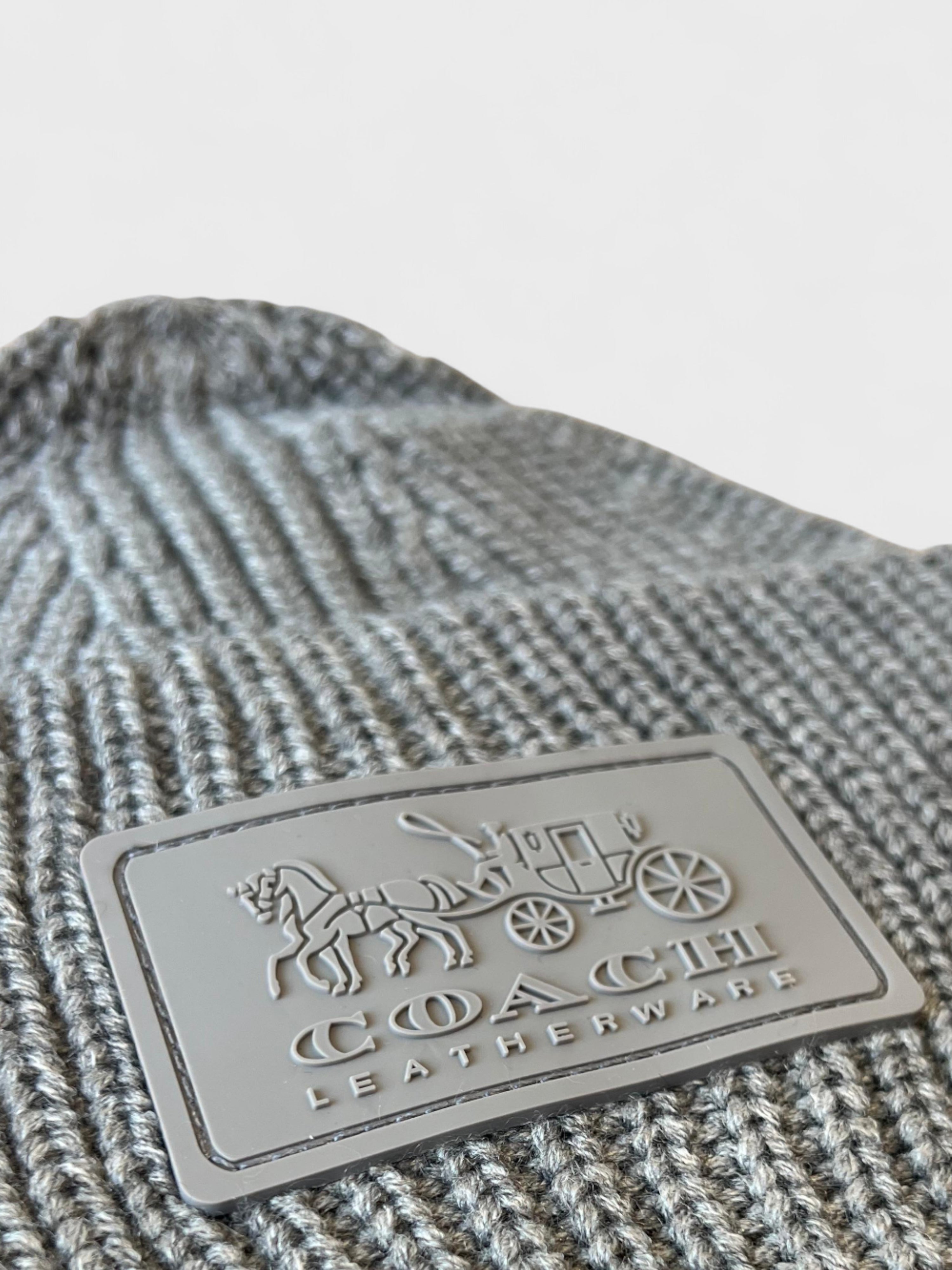 Coach Patch Beanie Dove Grey