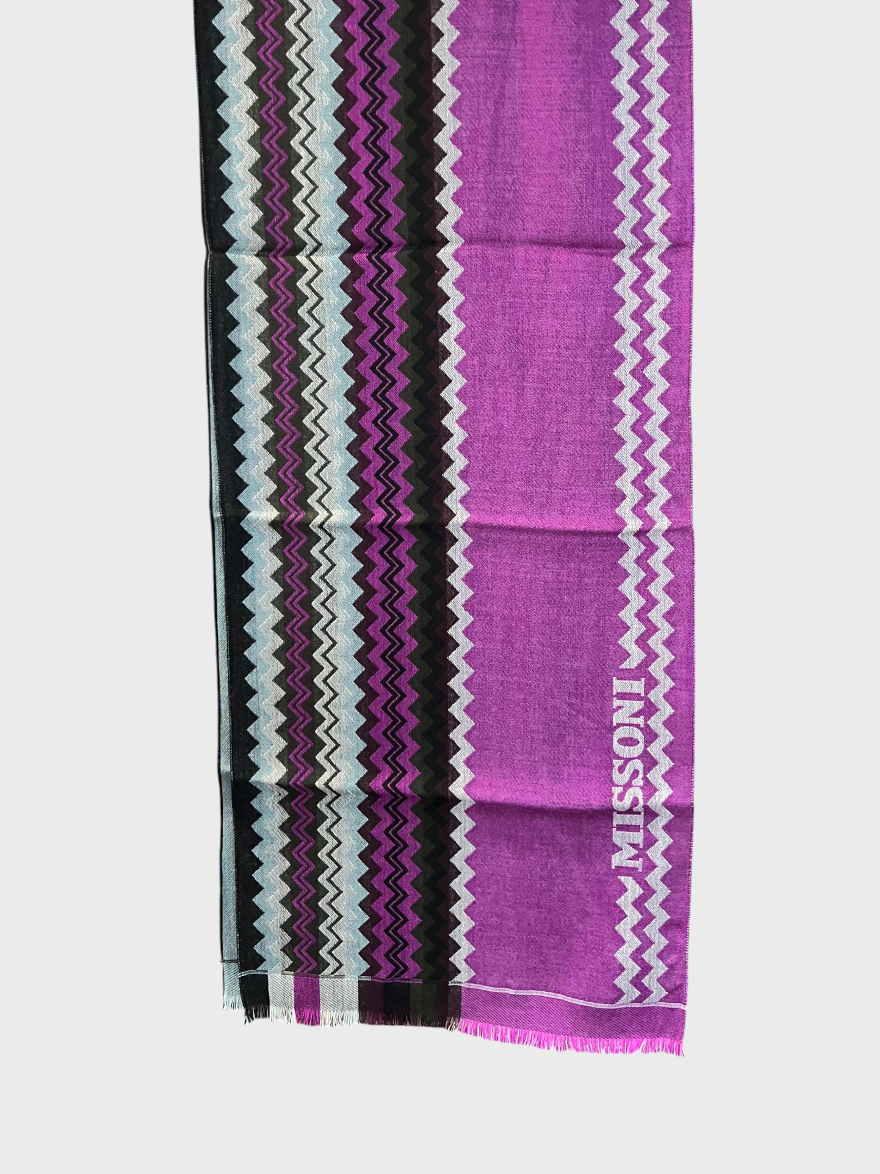 Missoni Fuchsia Scarf Wool Purple