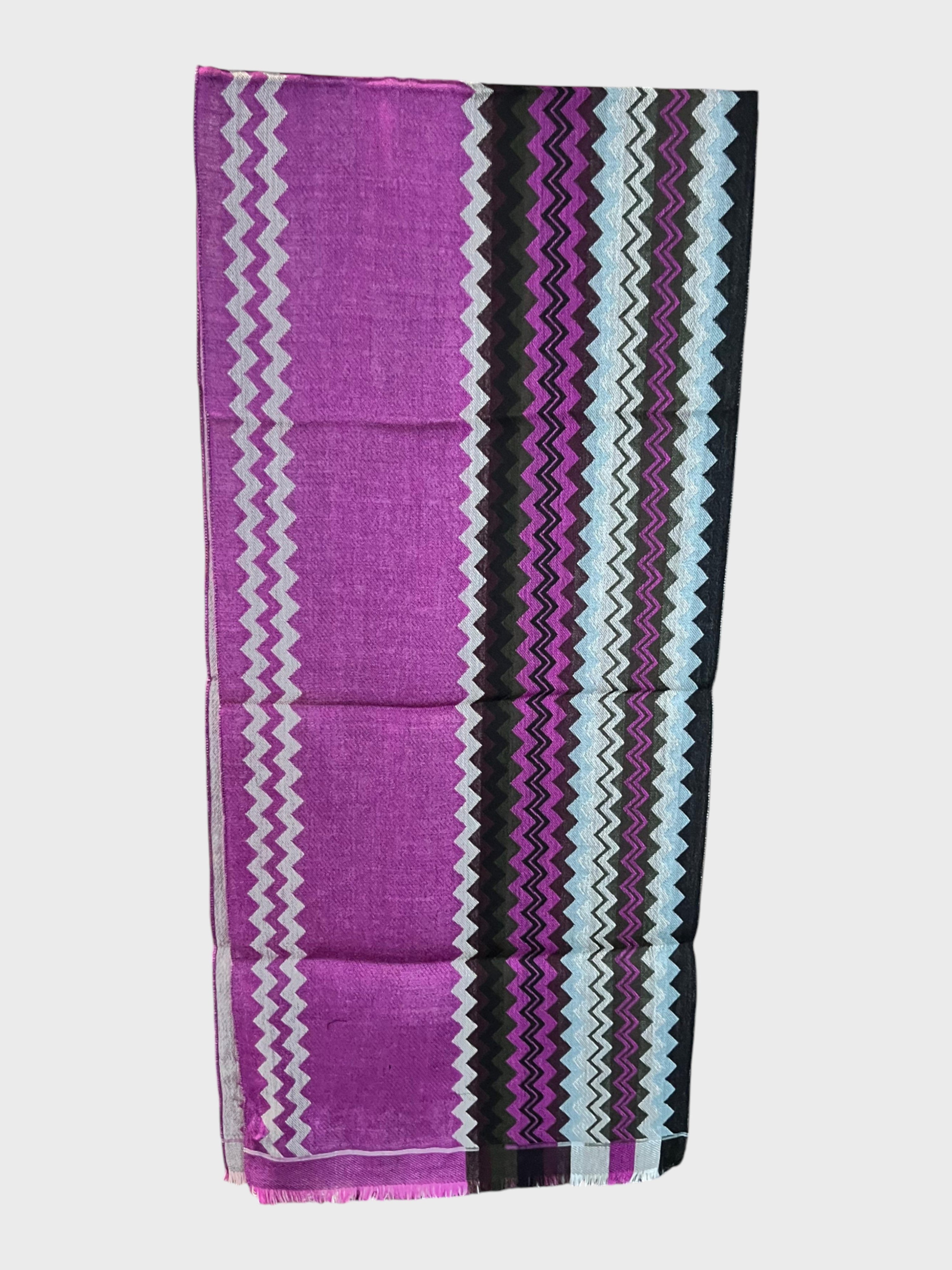 Missoni Fuchsia Scarf Wool Purple