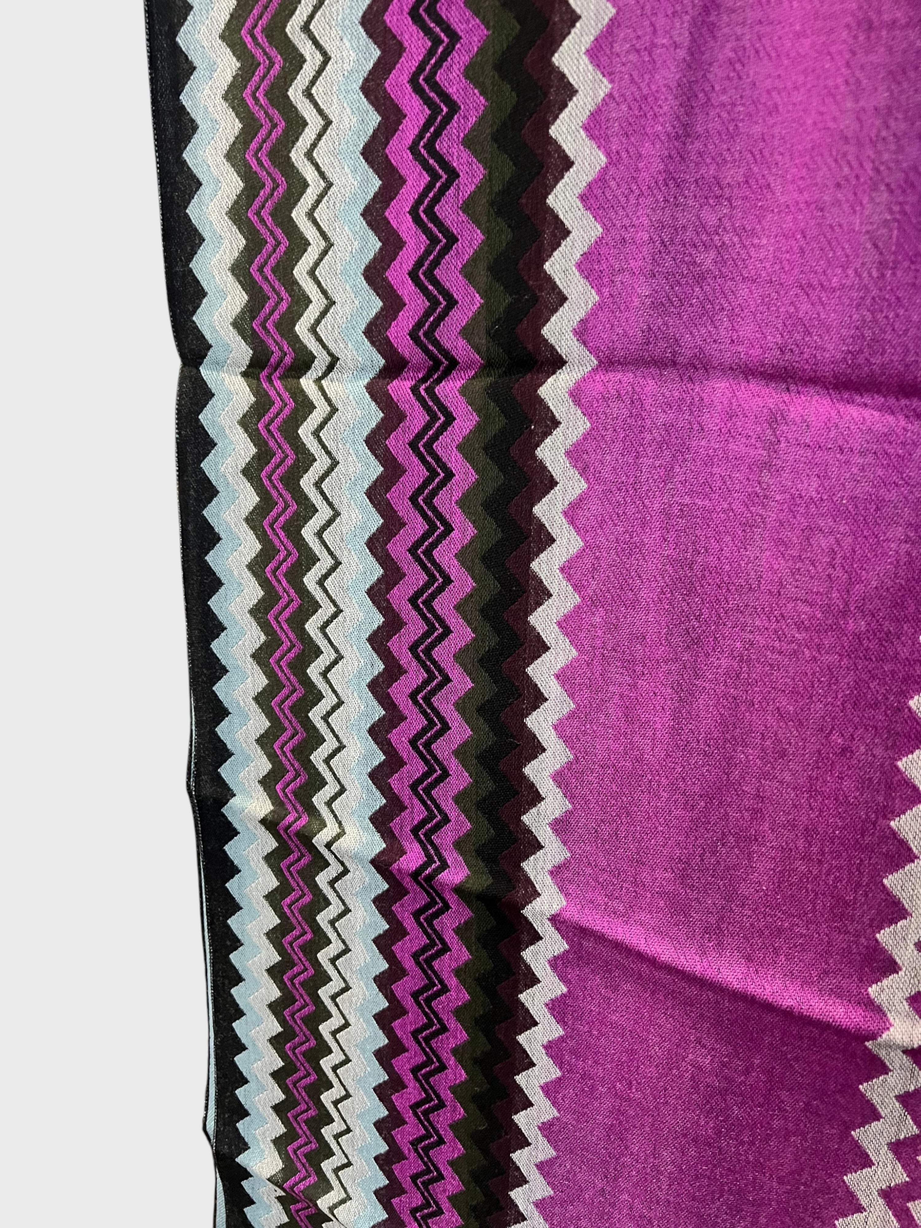 Missoni Fuchsia Scarf Wool Purple