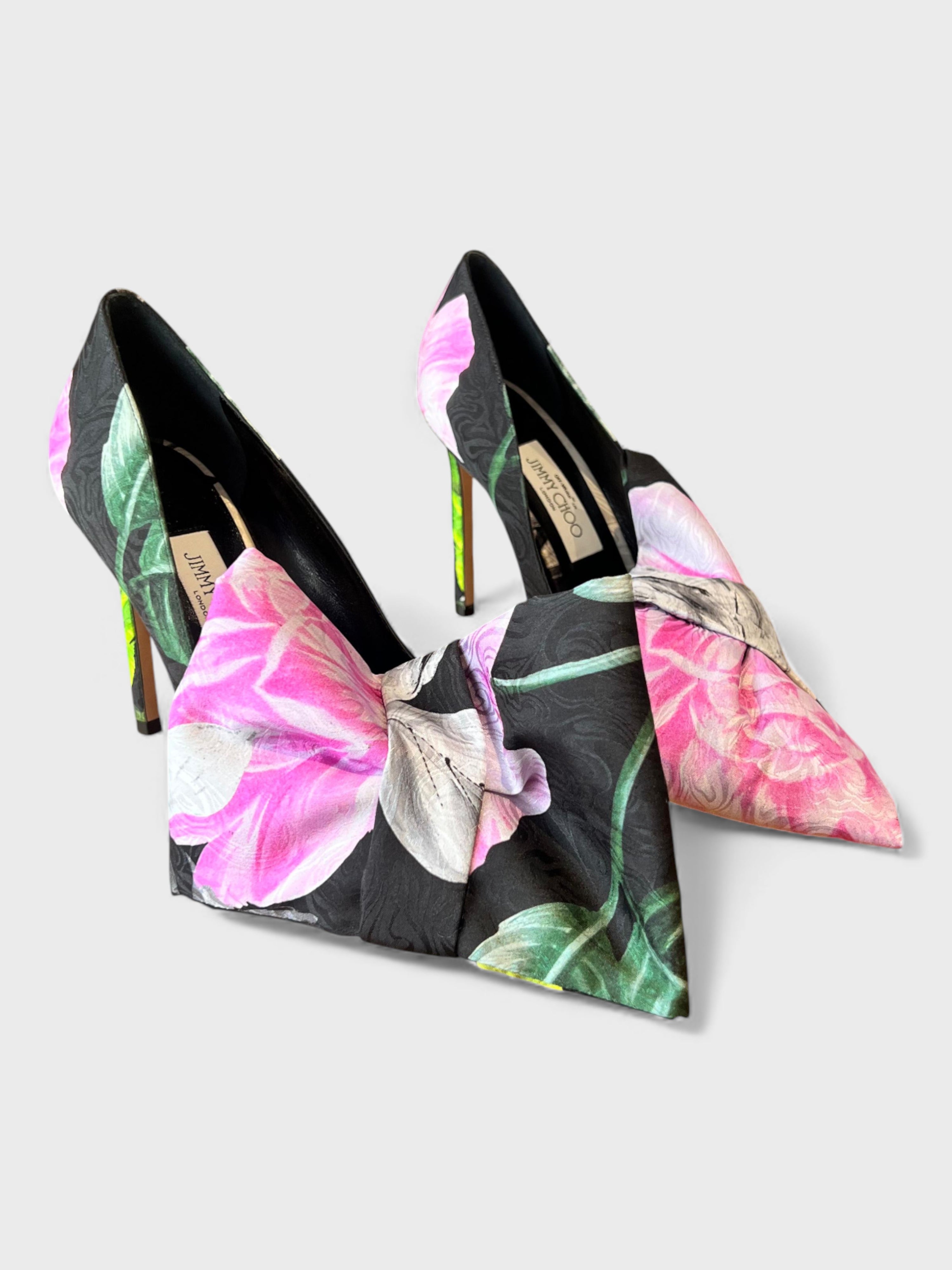Off-White x Jimmy Choo Mary Bow Pump Floral Multi