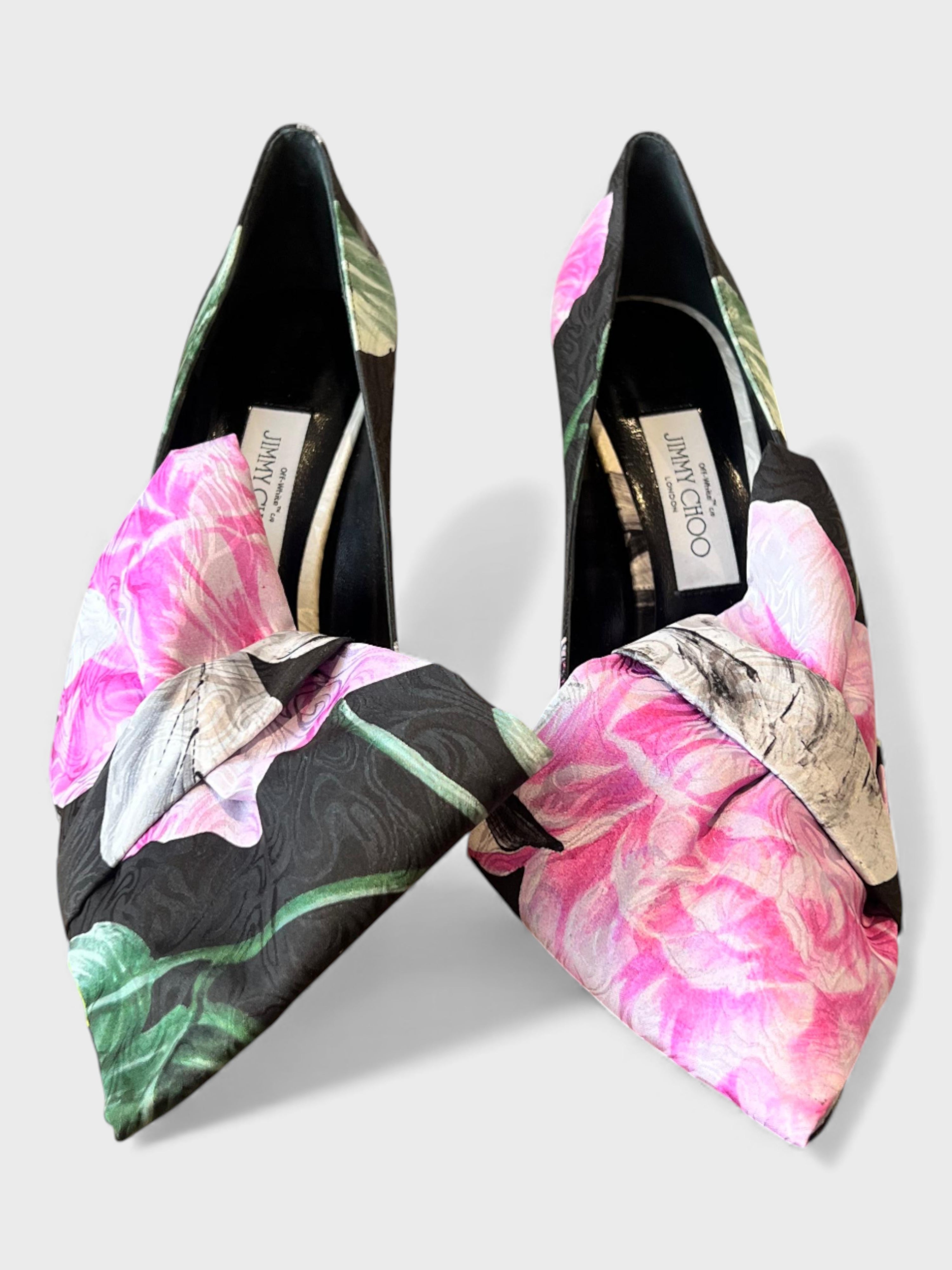 Off-White x Jimmy Choo Mary Bow Pump Floral Multi