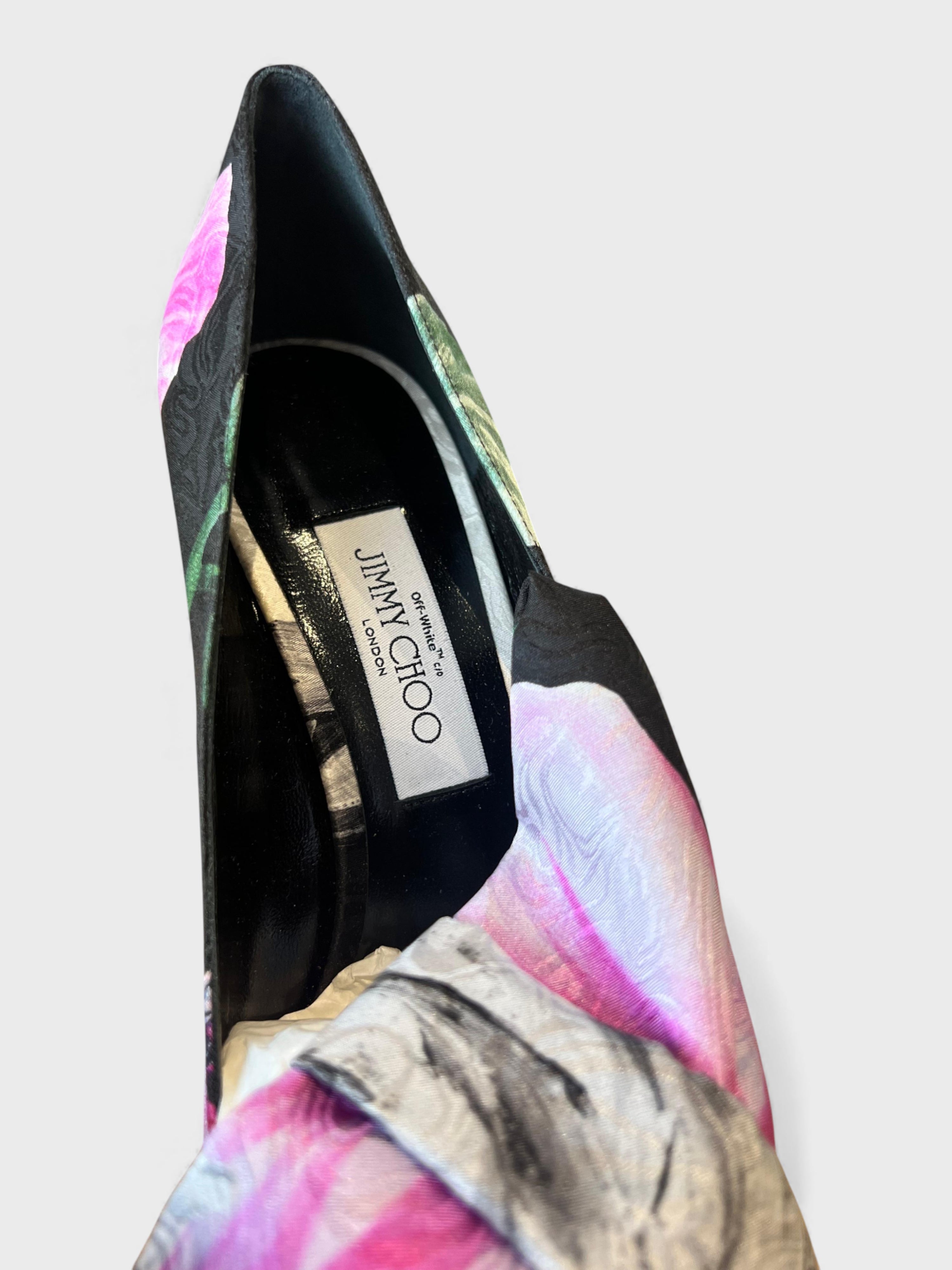 Off-White x Jimmy Choo Mary Bow Pump Floral Multi