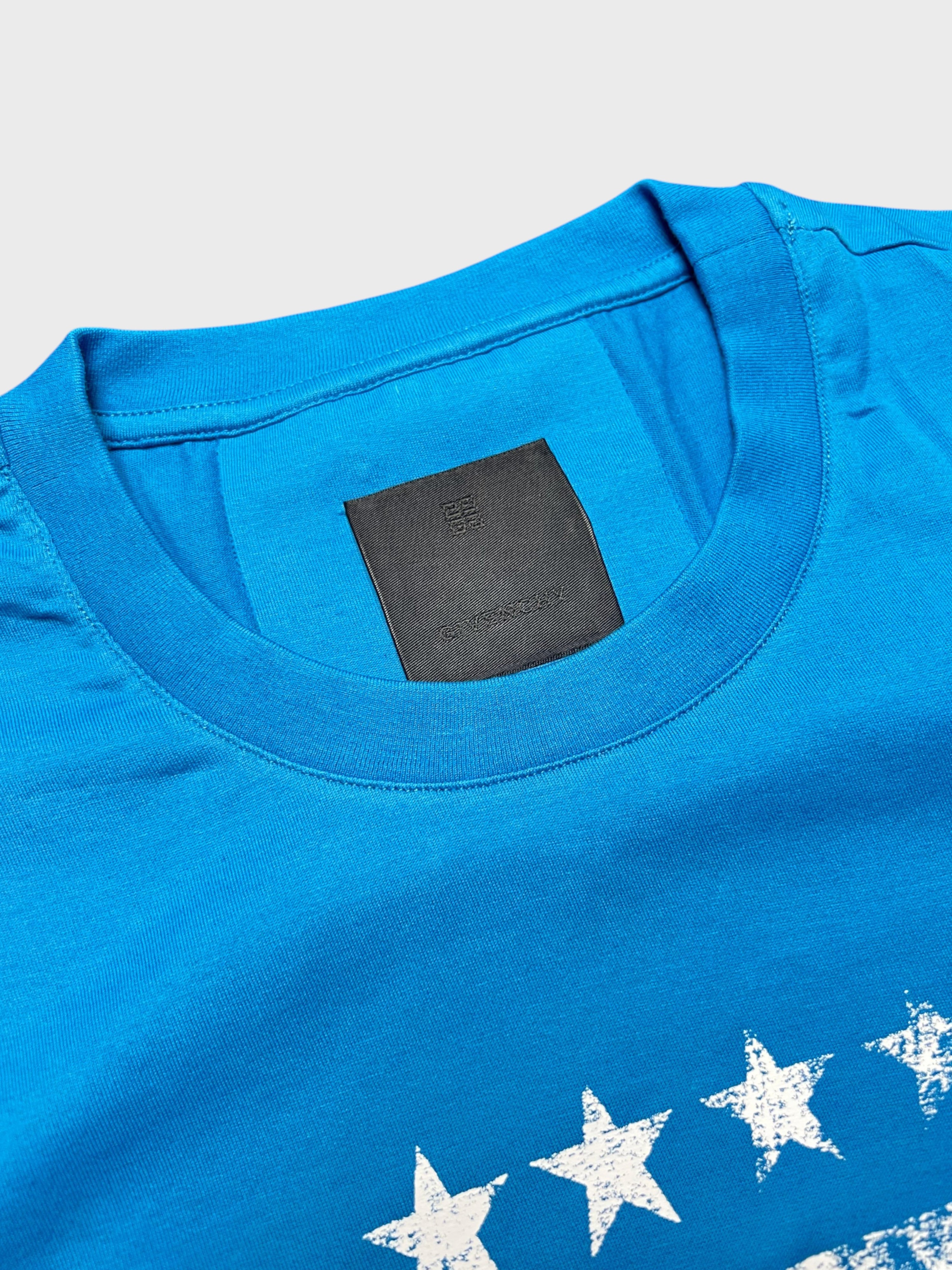 Givenchy 4G Emblem Slim Fit T Shirt Mineral Blue