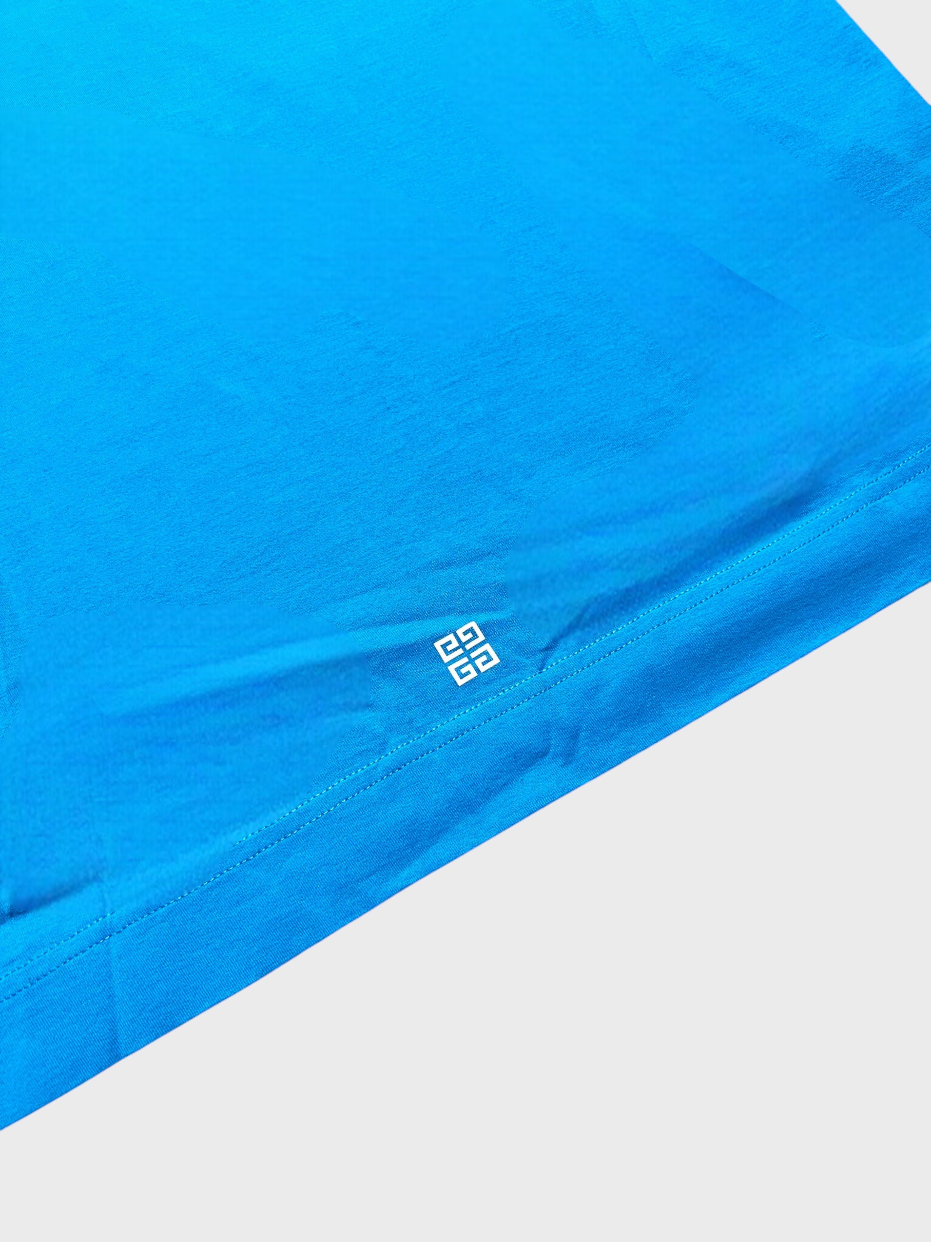 Givenchy 4G Emblem Slim Fit T Shirt Mineral Blue