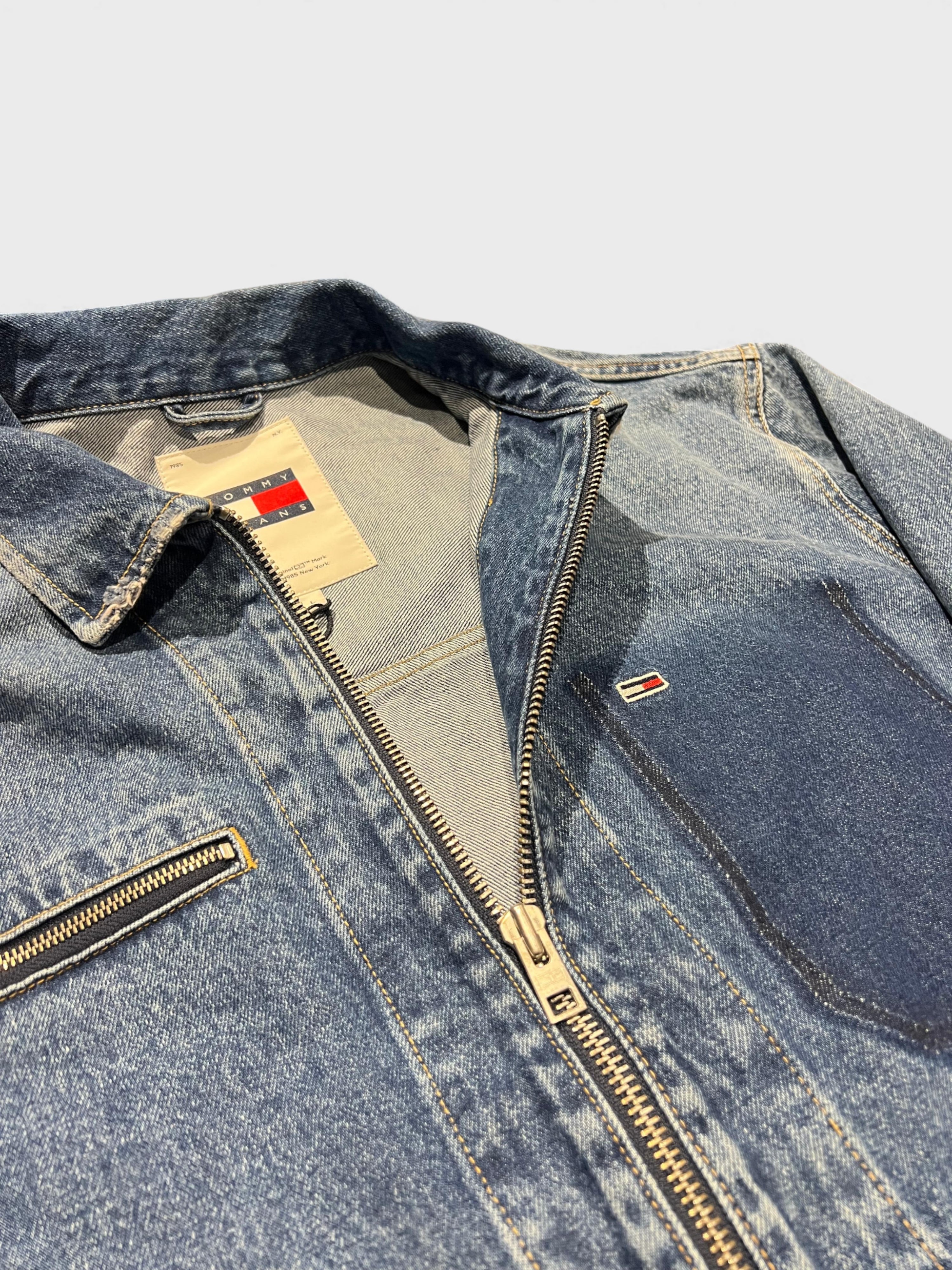 Tommy Hilfiger Jeans Aiden Oversized Mailman Jacket Denim Blue