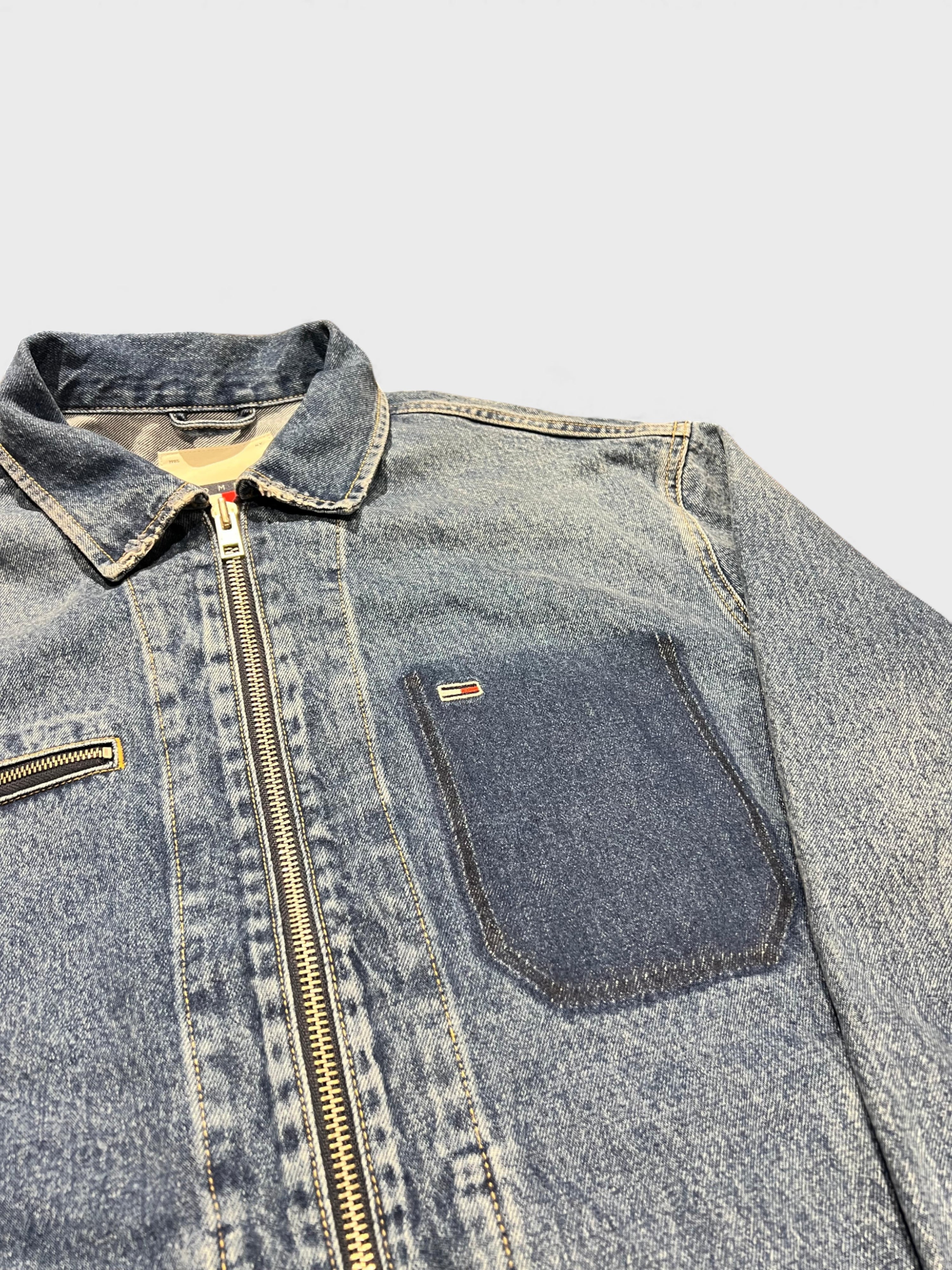Tommy Hilfiger Jeans Aiden Oversized Mailman Jacket Denim Blue