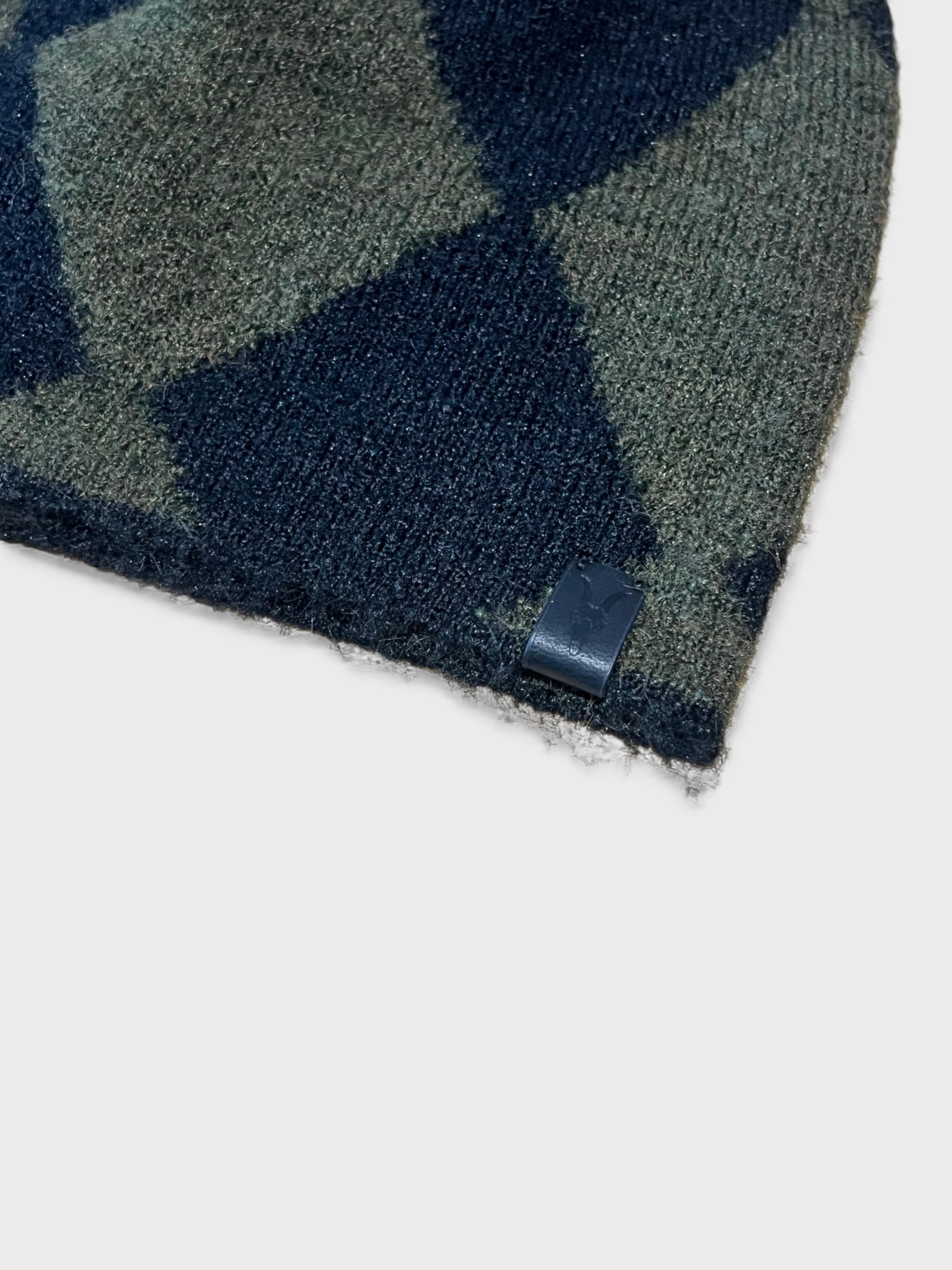 All Saints Diamond Beanie Black Green