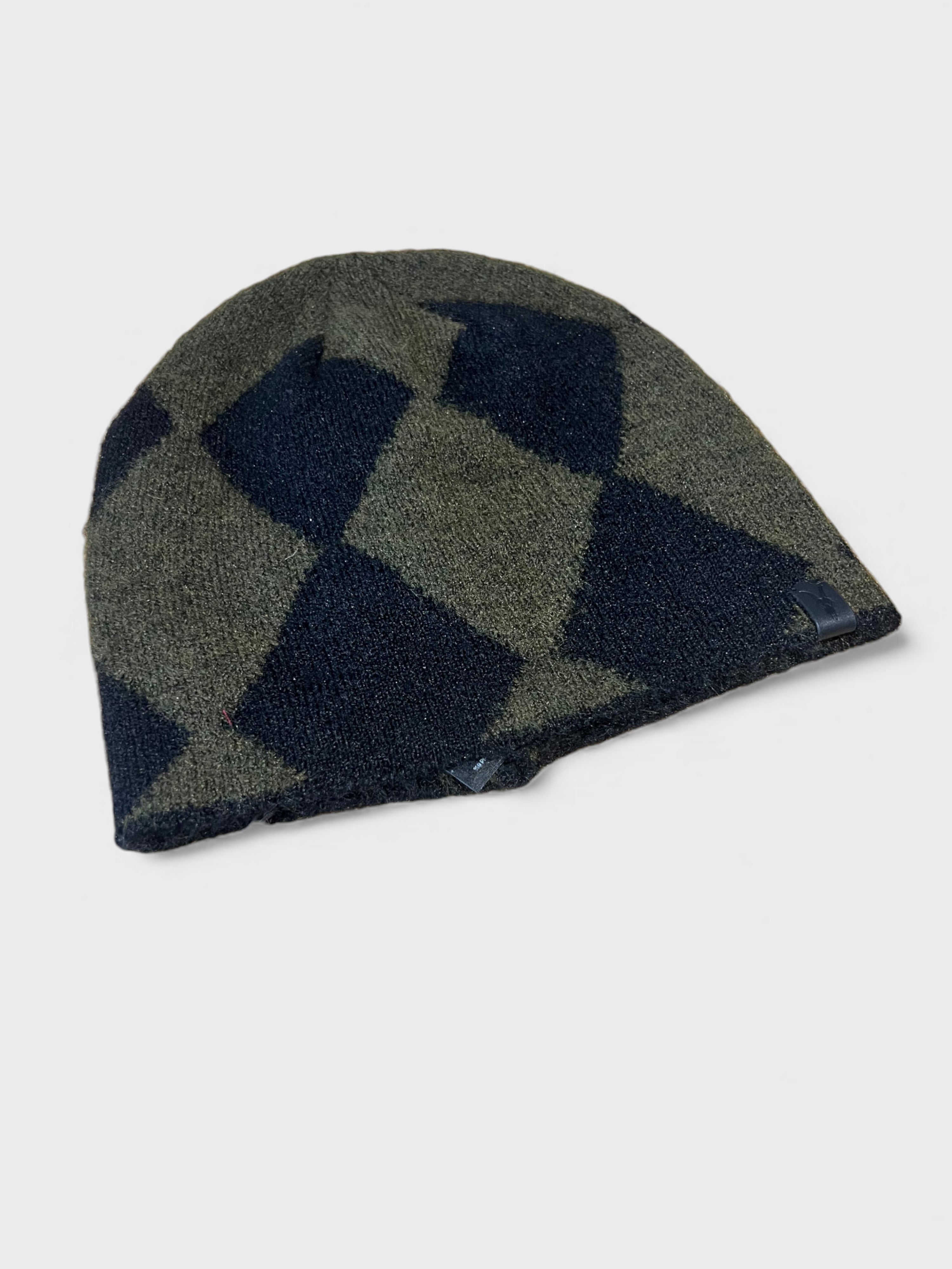 All Saints Diamond Beanie Black Green
