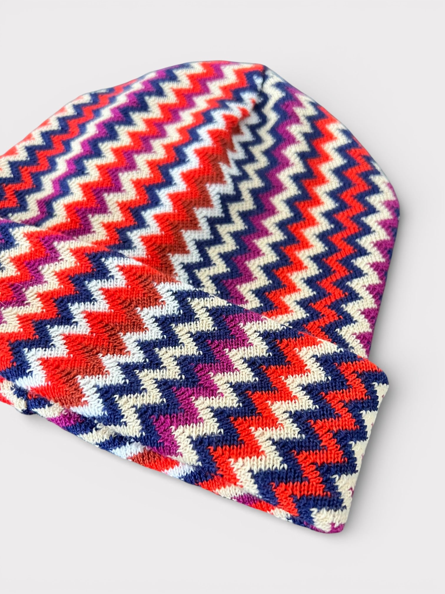 Missoni Zigzag Beanie Multi Orange