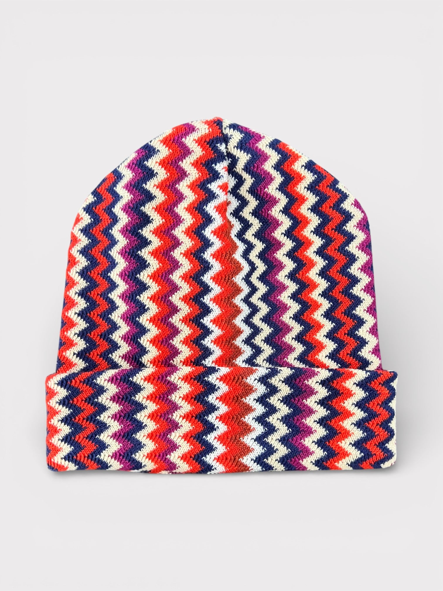 Missoni Zigzag Beanie Multi Orange