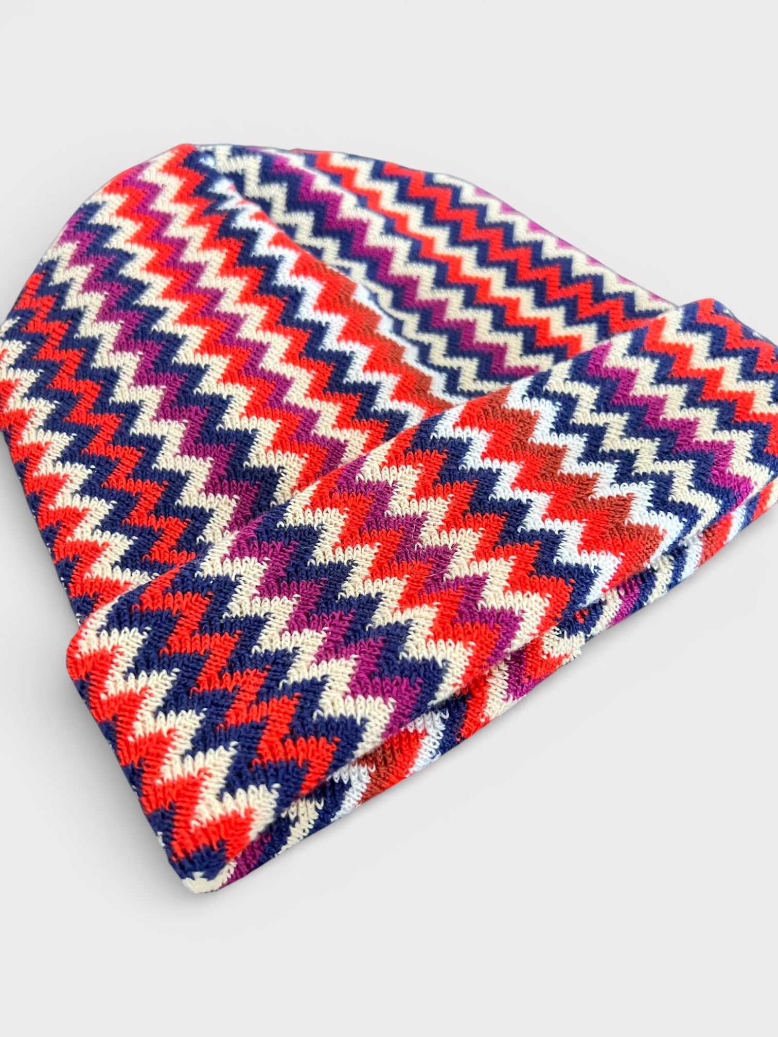 Missoni Zigzag Beanie Multi Orange